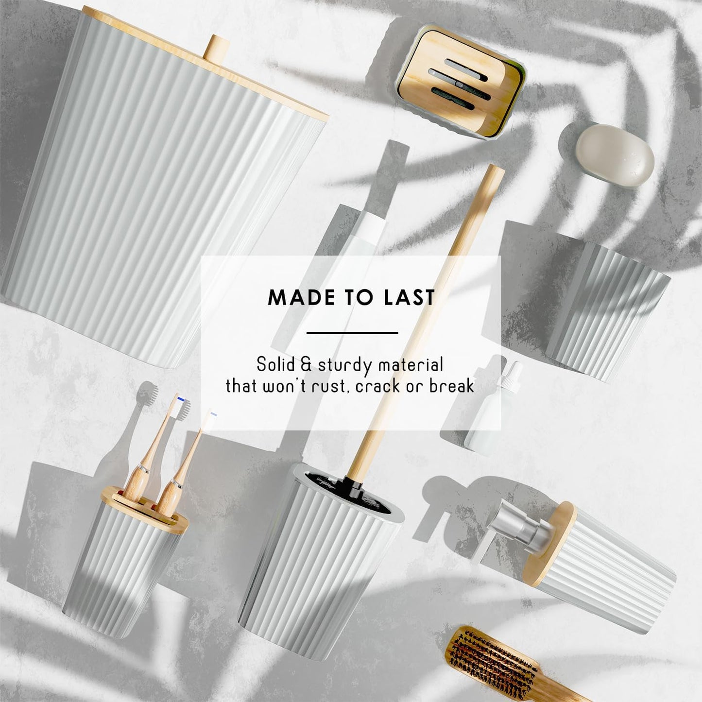 Clara Clark Bathroom Accessories Set
