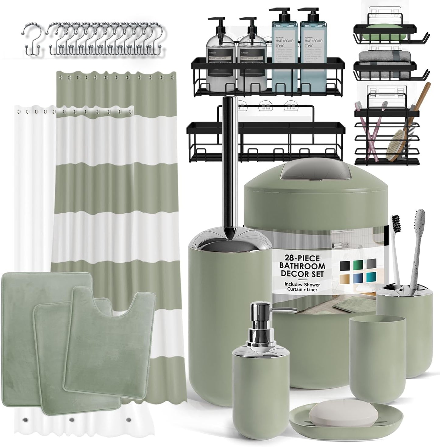 Clara Clark Bathroom Set with Accessories
