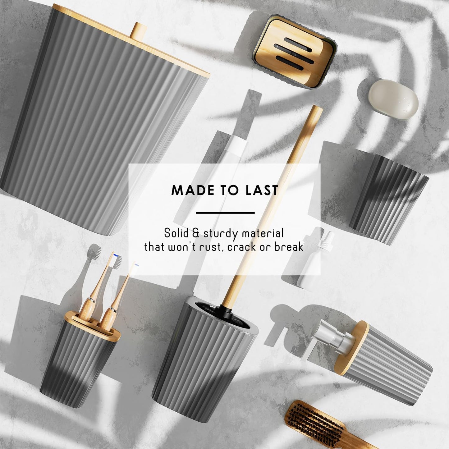 Clara Clark Bathroom Accessories Set