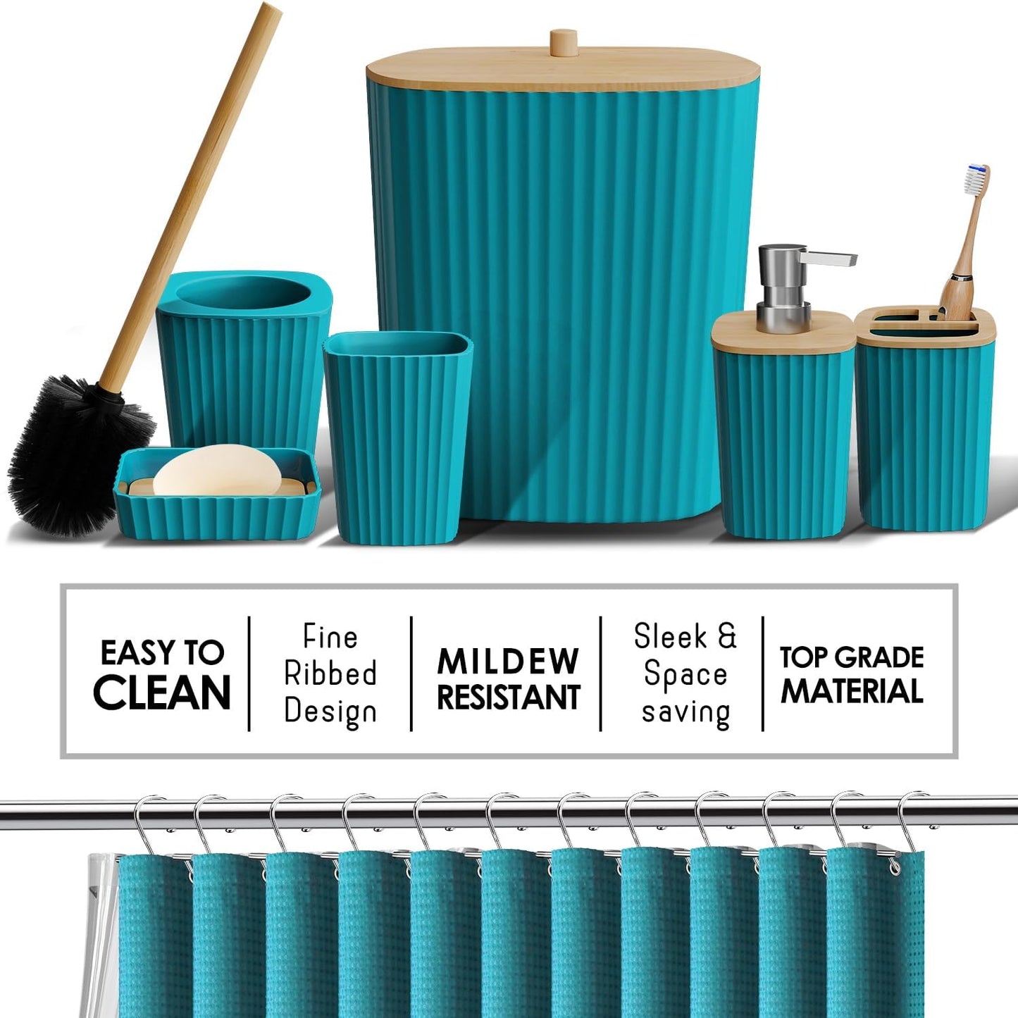 Clara Clark Bathroom Accessories Set