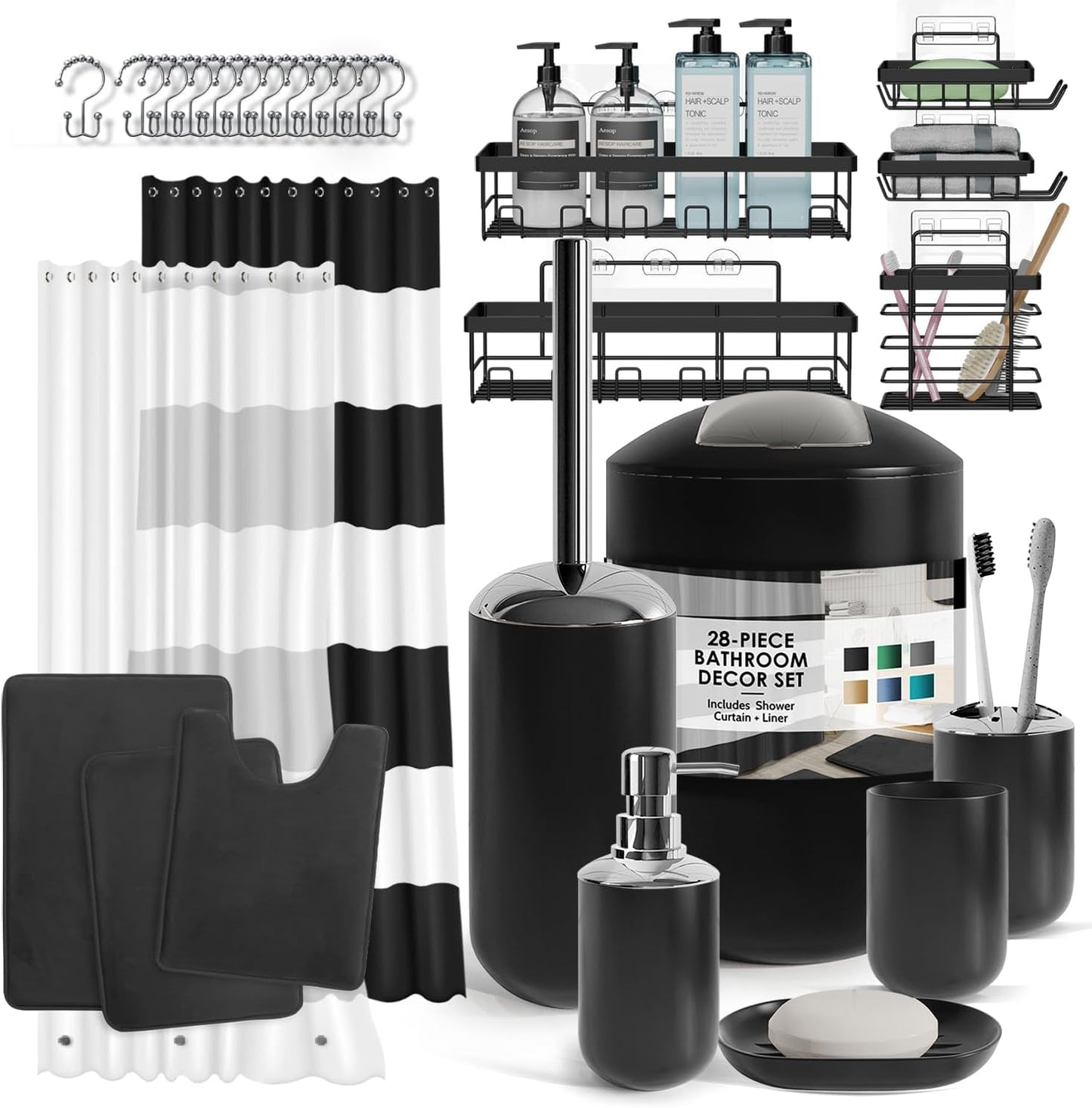 Clara Clark Bathroom Set with Accessories