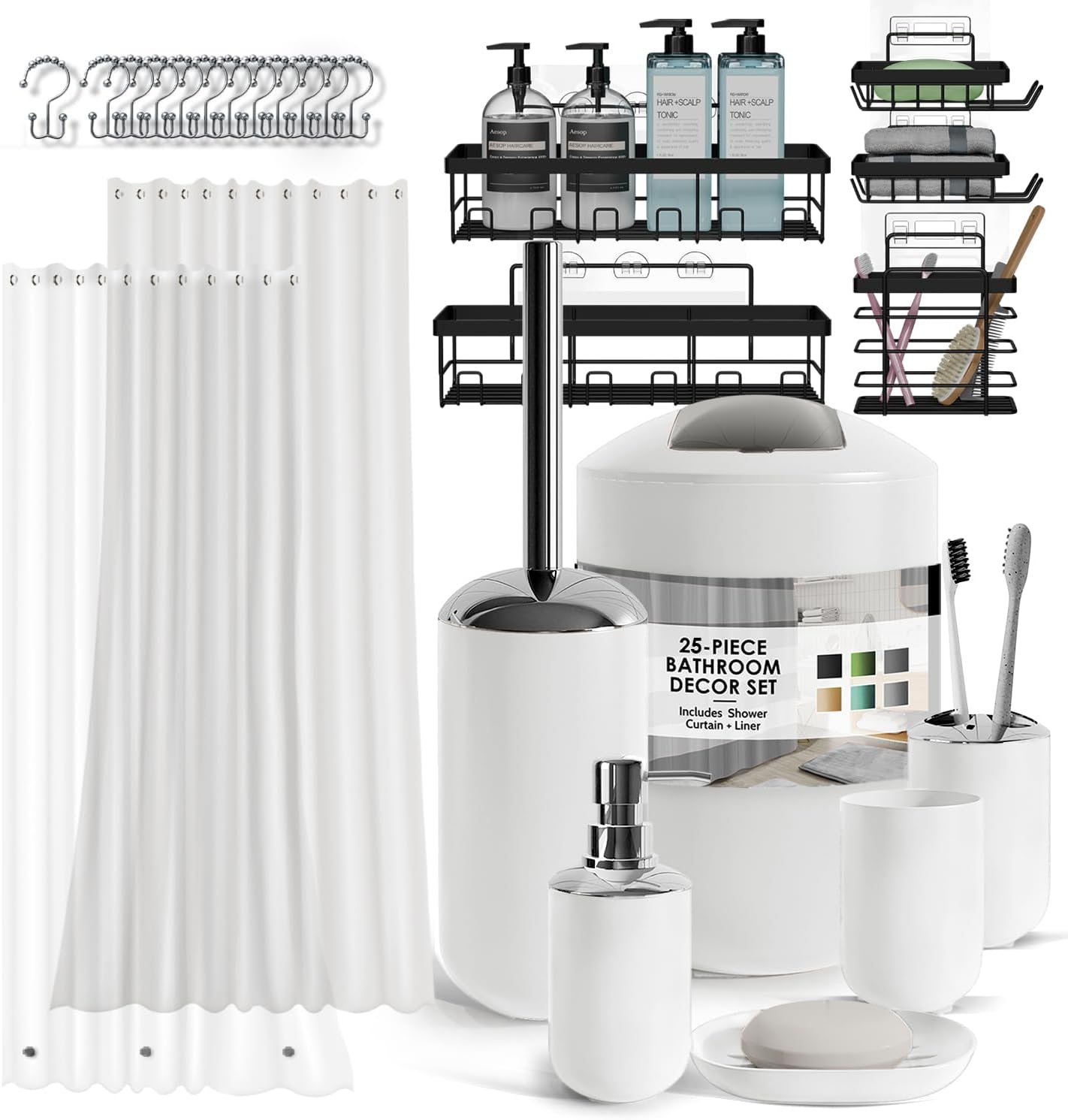 Clara Clark Bathroom Set with Accessories