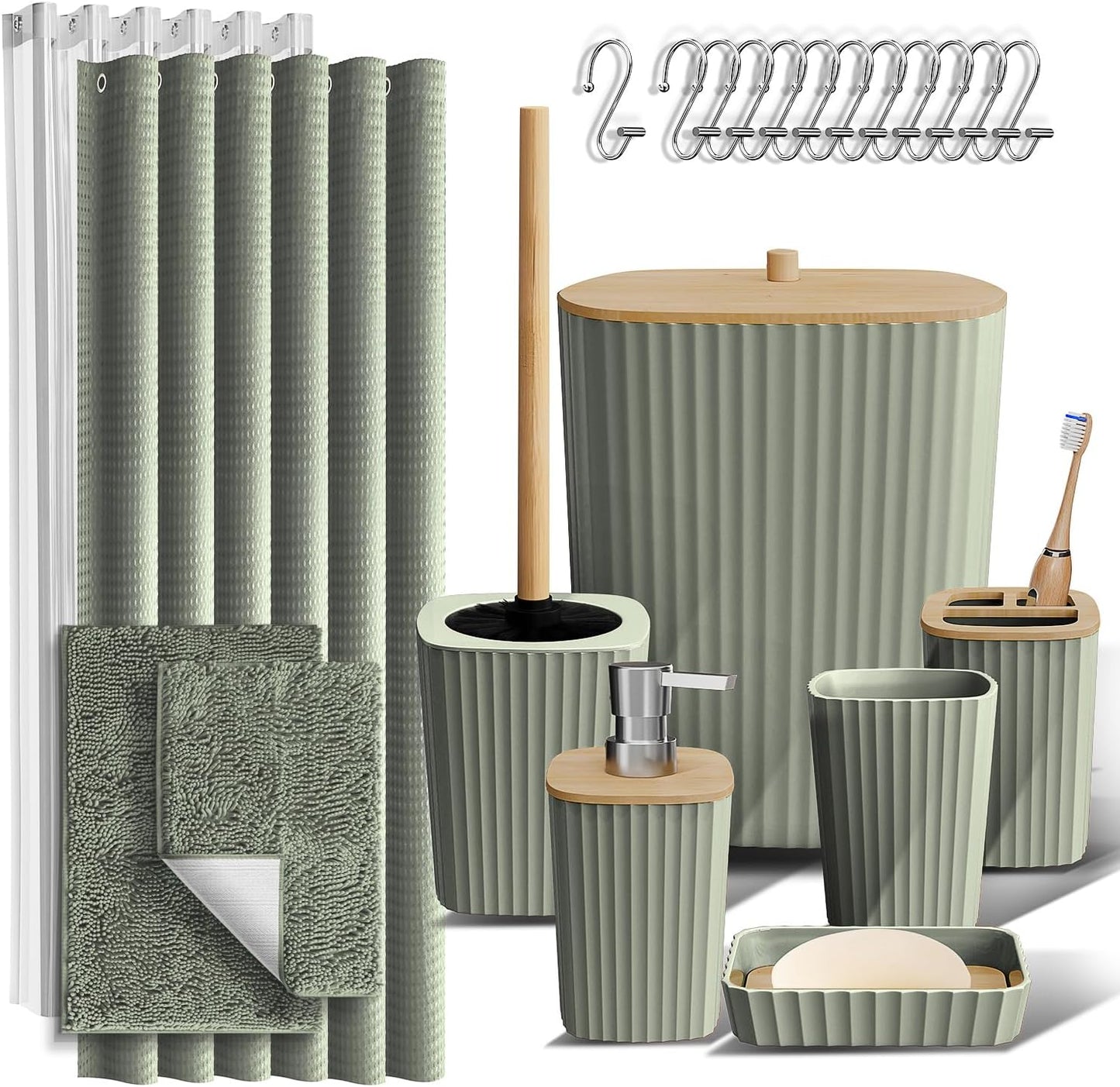 Clara Clark Bathroom Accessories Set