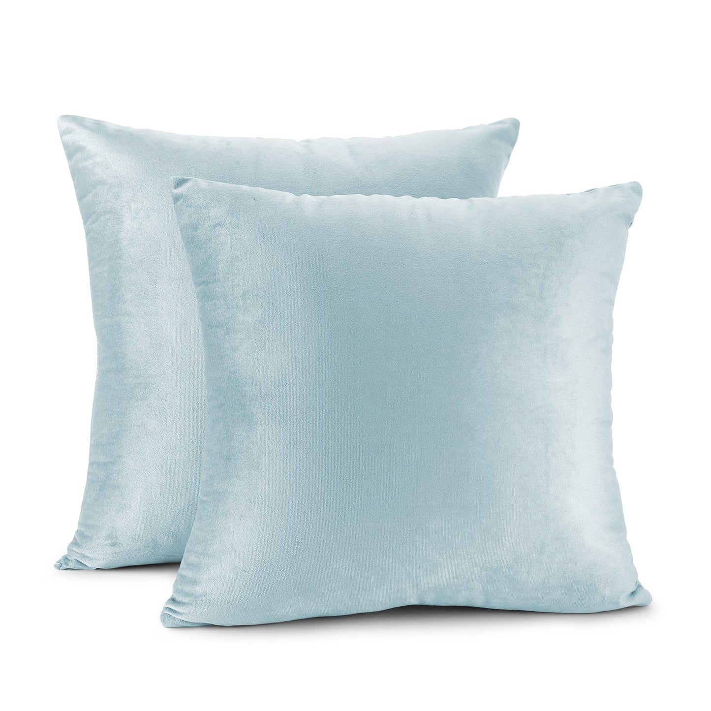 Holiday nestl Throw Pillow Covers, Cozy Velvet Decorative Outdoor Pillow Covers 16x16 & 18x18 Inches, Soft Solid Cushion Covers for Sofa, Bed and Car, Set of 2