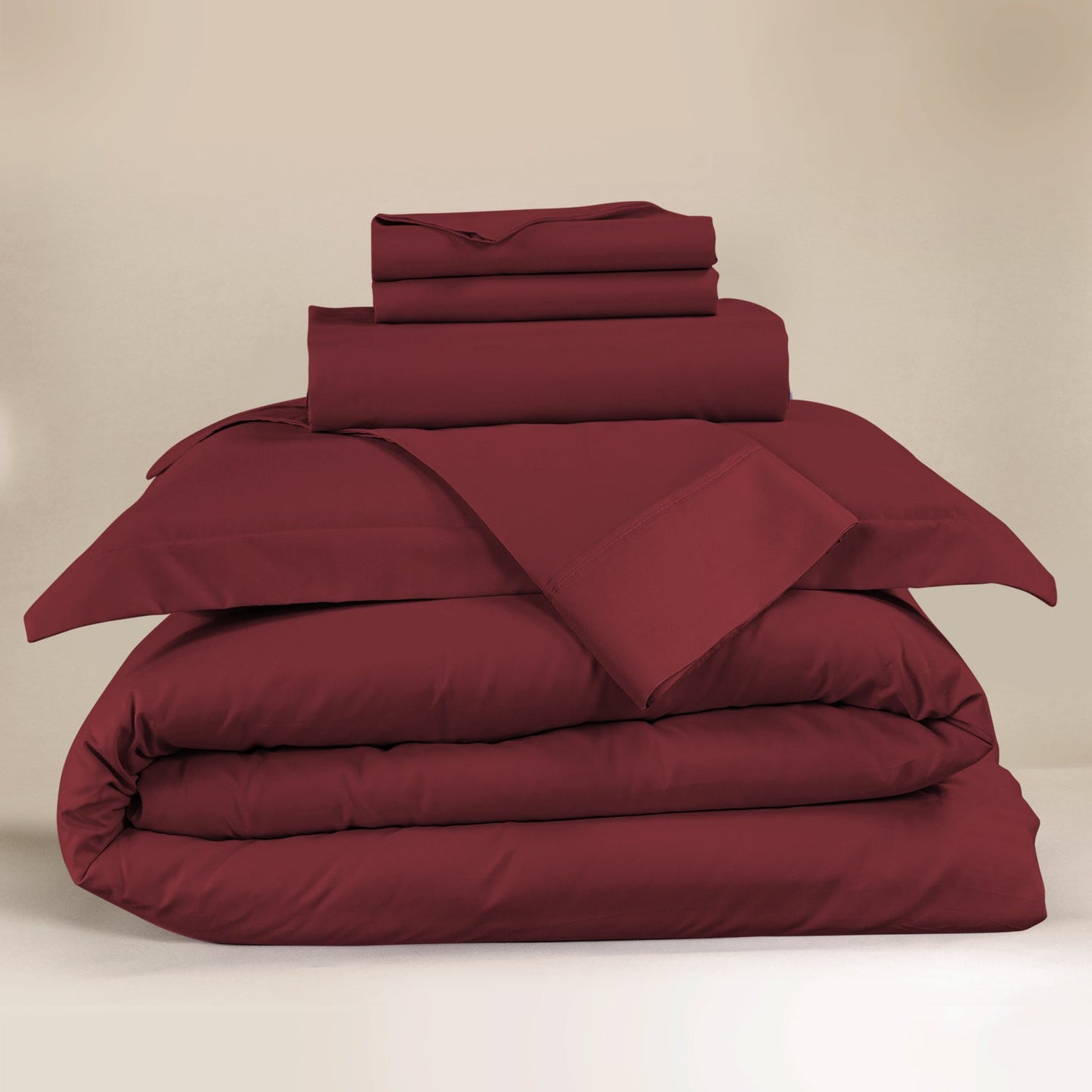 nestl Duvet Cover 6-Piece Set - 1000 Thread Count Sheets - Tri Blend Cotton Duvet Cover with Zipper, Deep Pocket Fitted Sheet, 2 Cooling Pillow Cases, 2 Pillow Shams