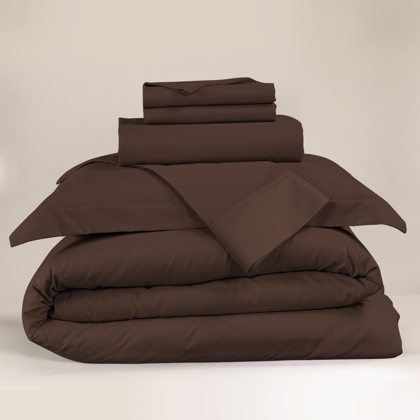 nestl Duvet Cover 6-Piece Set - 1000 Thread Count Sheets - Tri Blend Cotton Duvet Cover with Zipper, Deep Pocket Fitted Sheet, 2 Cooling Pillow Cases, 2 Pillow Shams