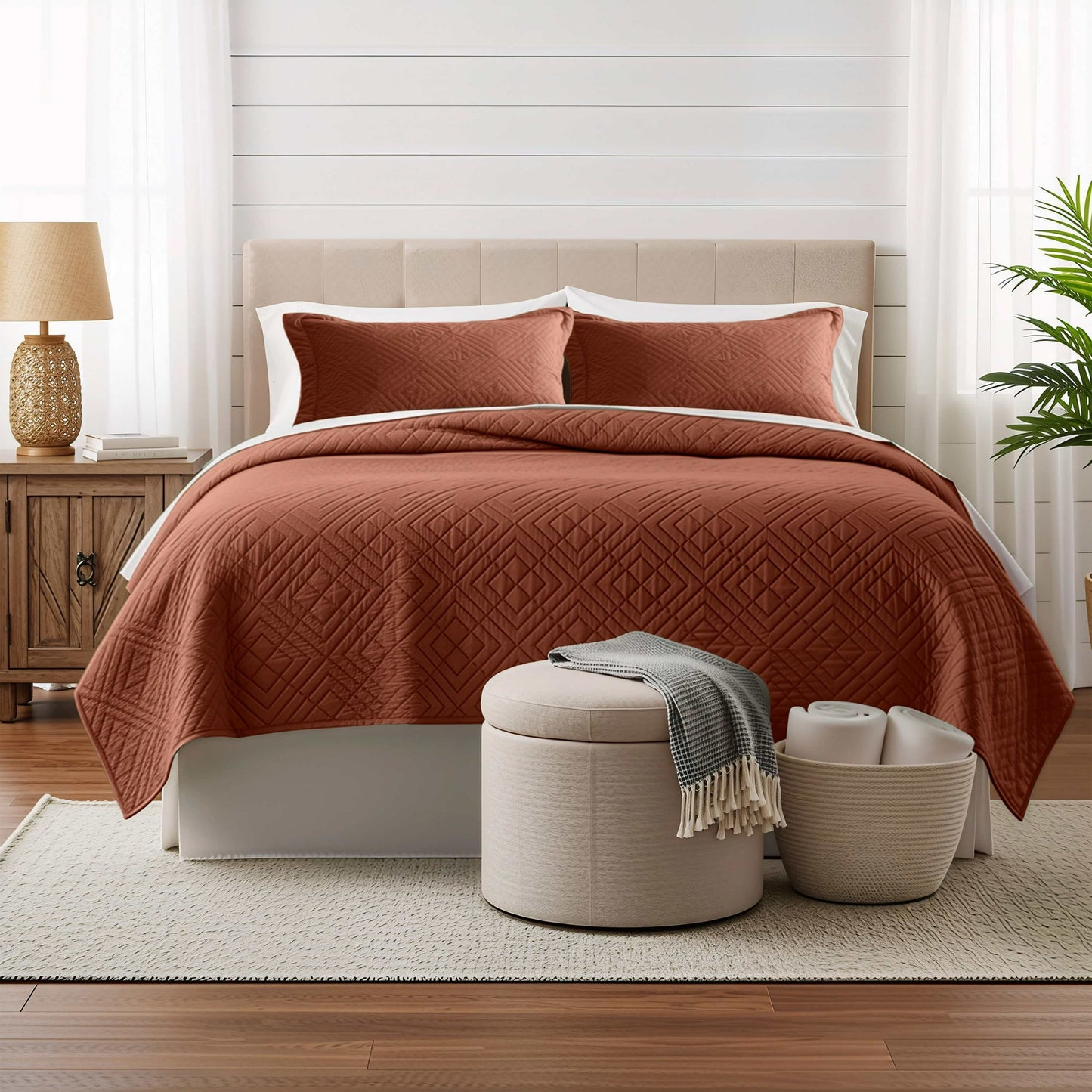 Clara Clark Lightweight Reversible Quilt Set