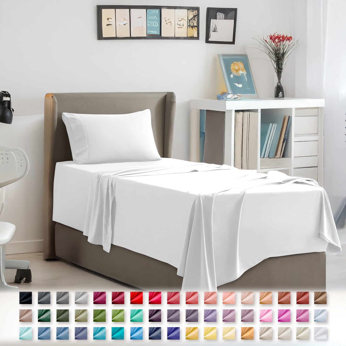 Clara Clark Ultra Soft Microfiber Bed Sheets Set (Twin)