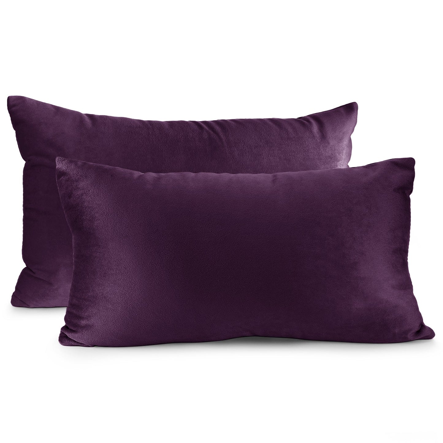2 Pack 12 x 20 nestl Throw Pillow Covers, Cozy Velvet Decorative Outdoor Pillow