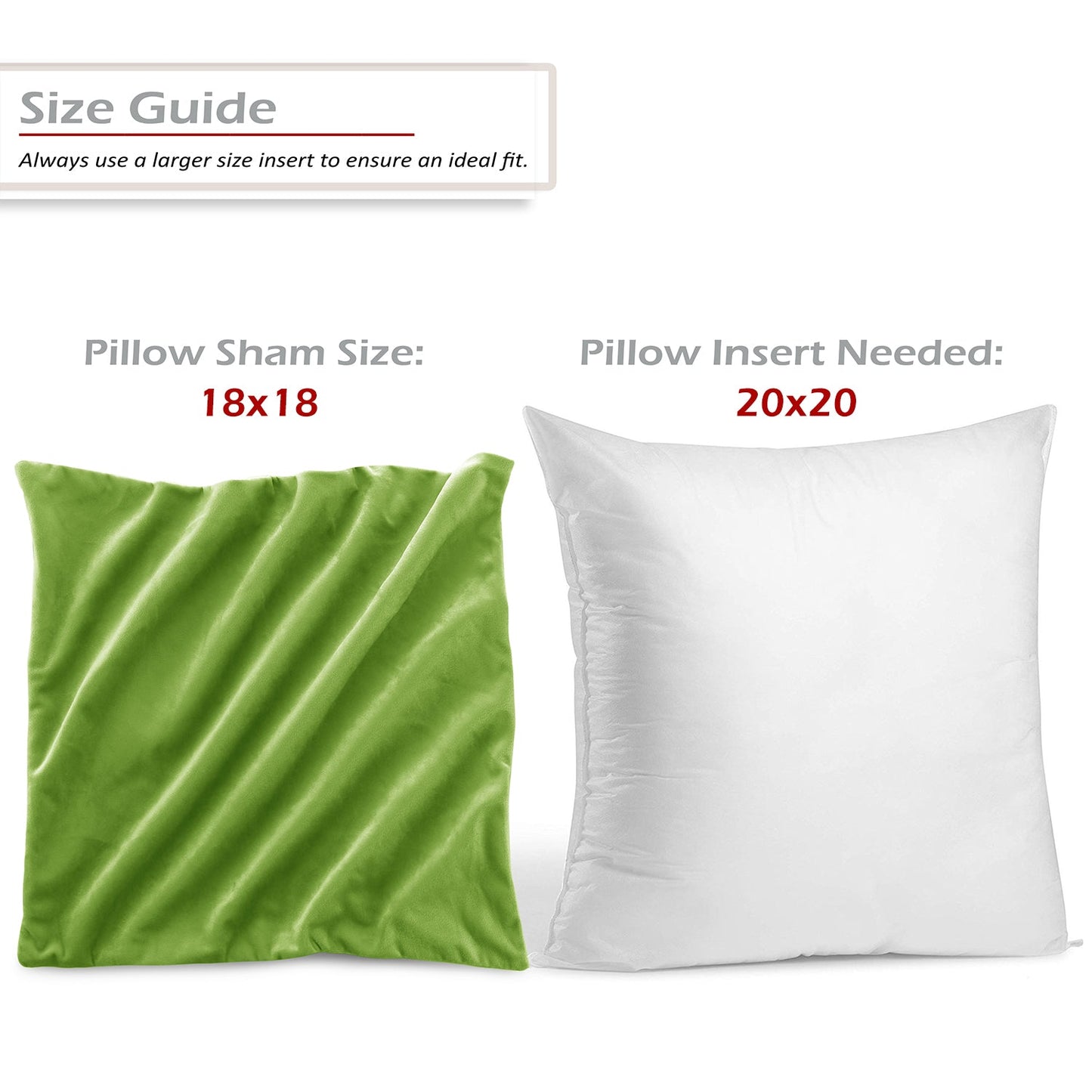 Holiday nestl Throw Pillow Covers, Cozy Velvet Decorative Outdoor Pillow Covers 16x16 & 18x18 Inches, Soft Solid Cushion Covers for Sofa, Bed and Car, Set of 2