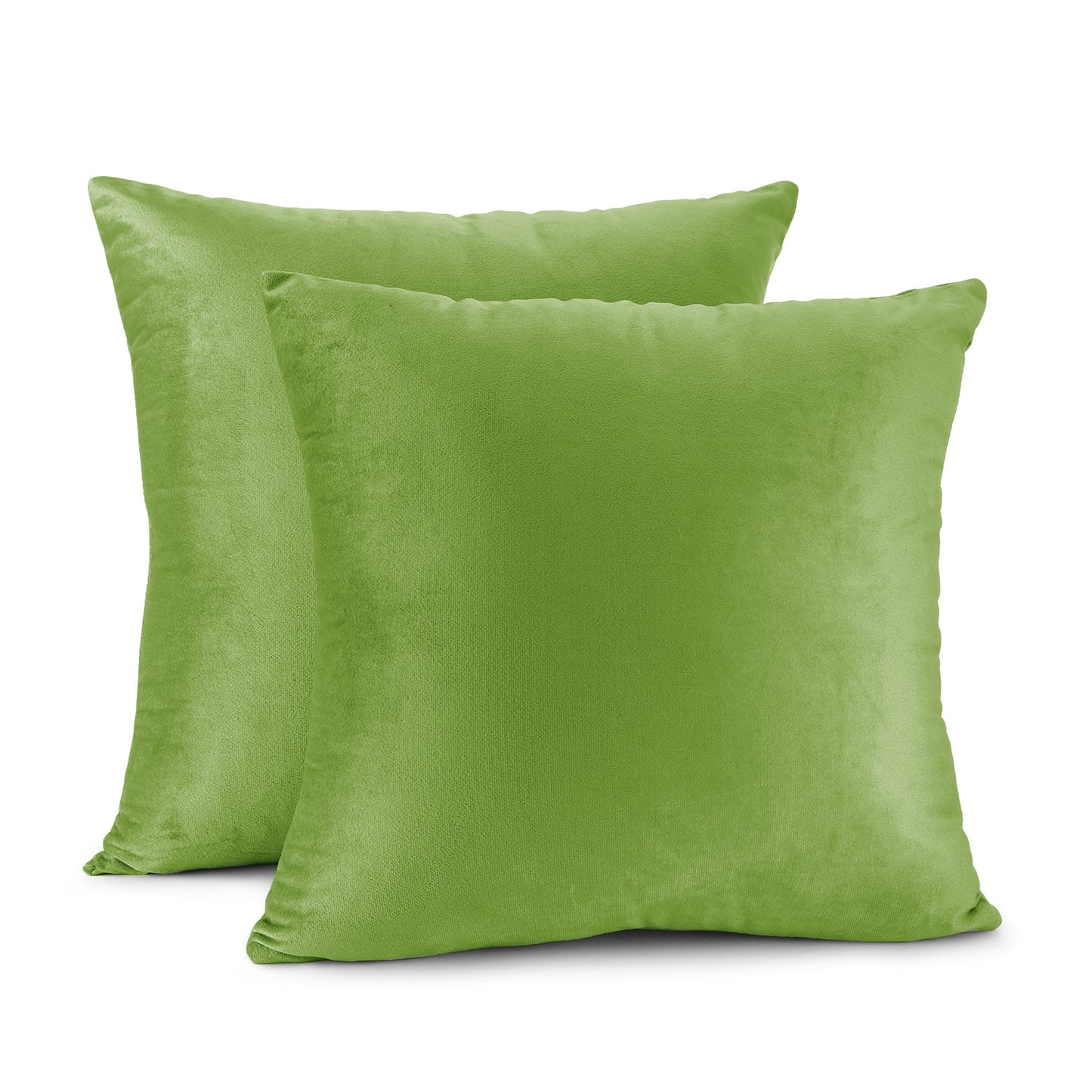 Holiday nestl Throw Pillow Covers, Cozy Velvet Decorative Outdoor Pillow Covers 16x16 & 18x18 Inches, Soft Solid Cushion Covers for Sofa, Bed and Car, Set of 2