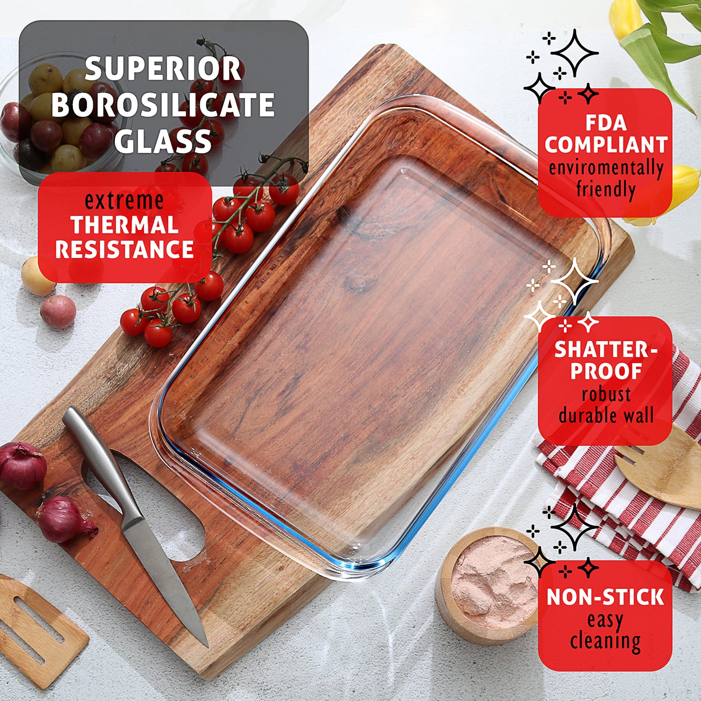 Virtu Glass Lasagna Dish