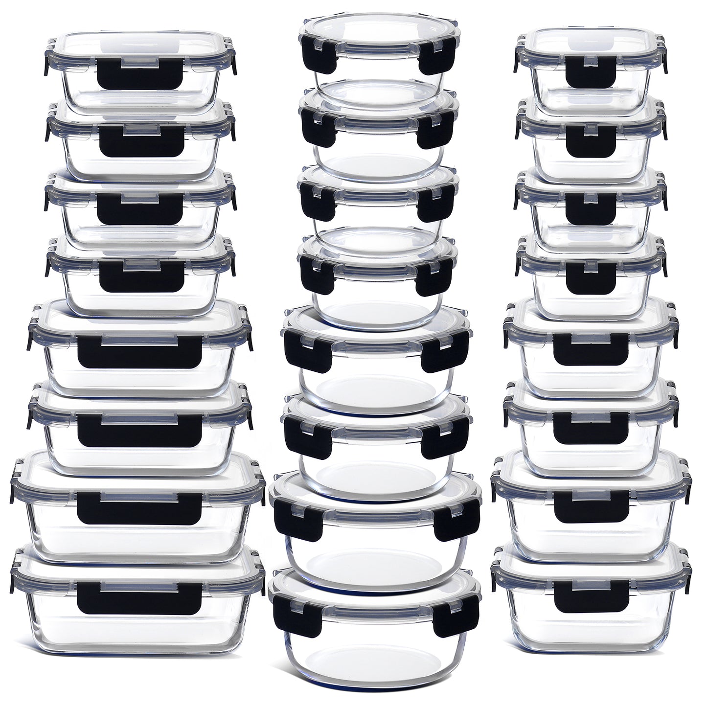 Virtu Glass Food Container Set