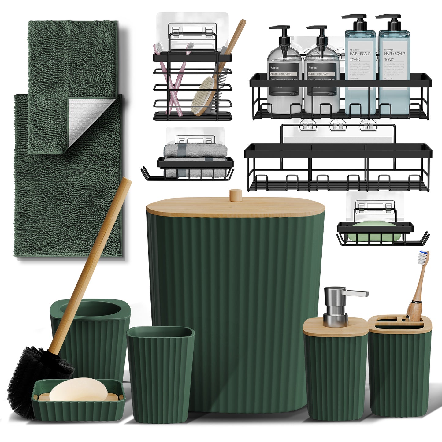 Clara Clark Bathroom Accessory Set