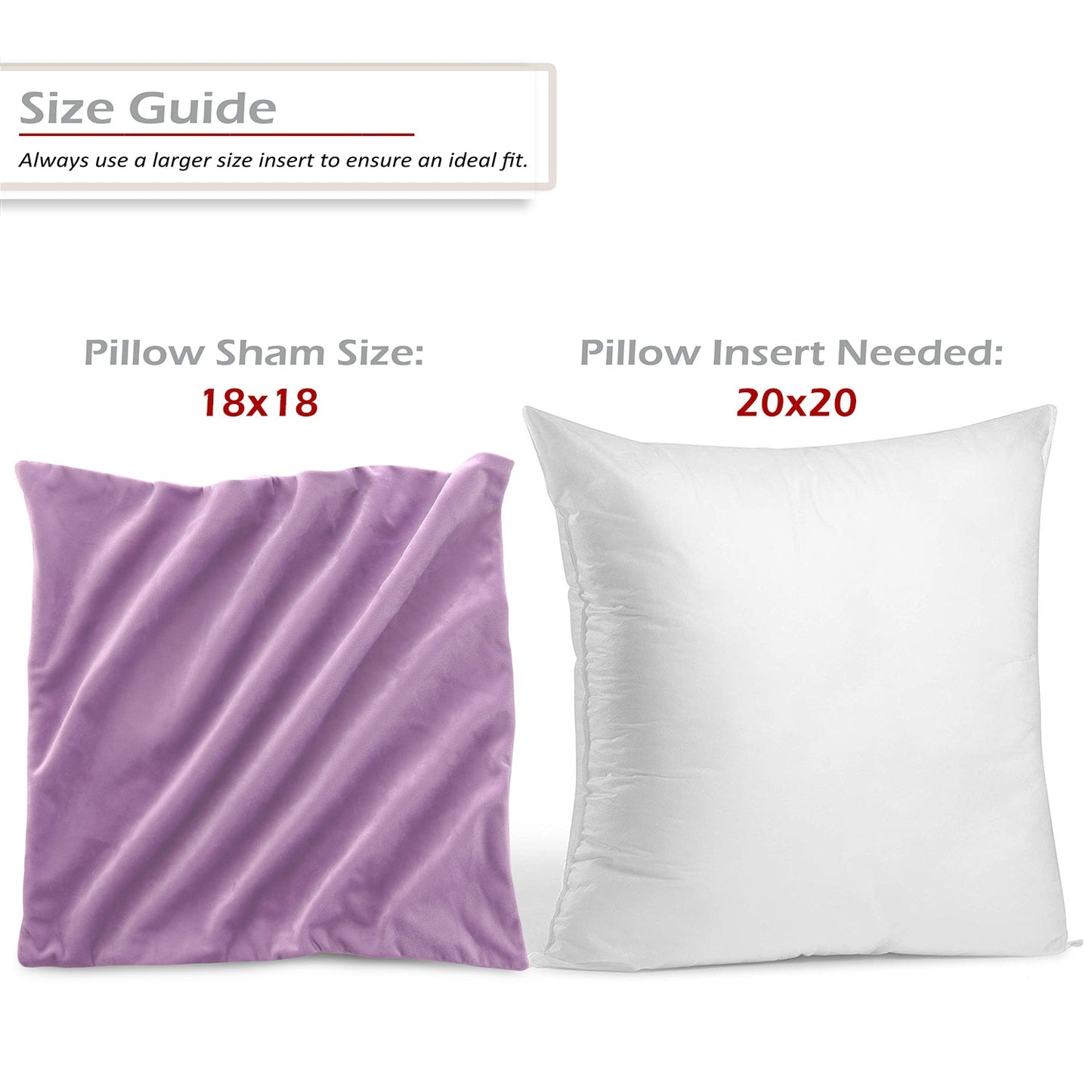 Holiday nestl Throw Pillow Covers, Cozy Velvet Decorative Outdoor Pillow Covers 16x16 & 18x18 Inches, Soft Solid Cushion Covers for Sofa, Bed and Car, Set of 2