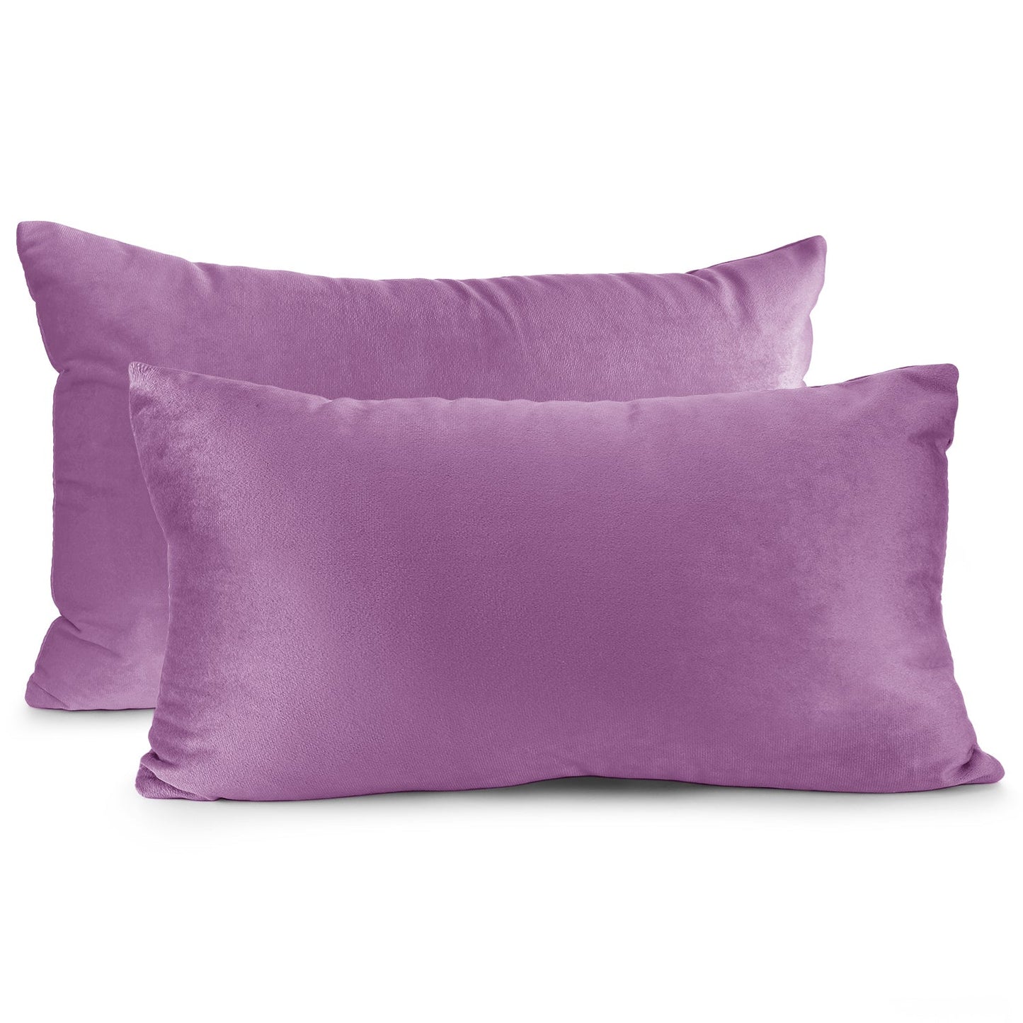 2 Pack 12 x 20 nestl Throw Pillow Covers, Cozy Velvet Decorative Outdoor Pillow