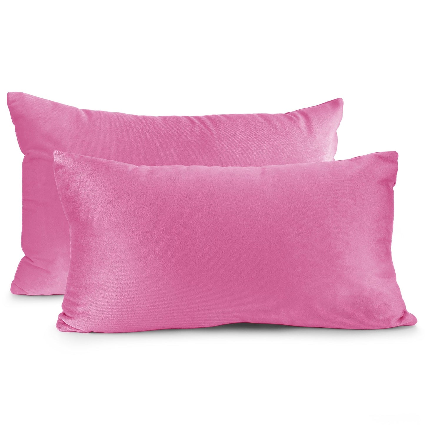 2 Pack 12 x 20 nestl Throw Pillow Covers, Cozy Velvet Decorative Outdoor Pillow
