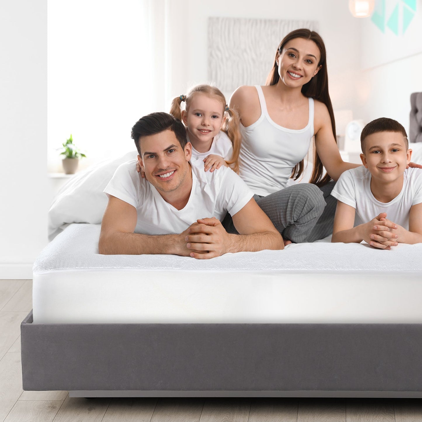 nestl Premium Cotton Terry Mattress Protector – Hypoallergenic and Waterproof Toddler Mattress Protector – Breathable & Noiseless Cover