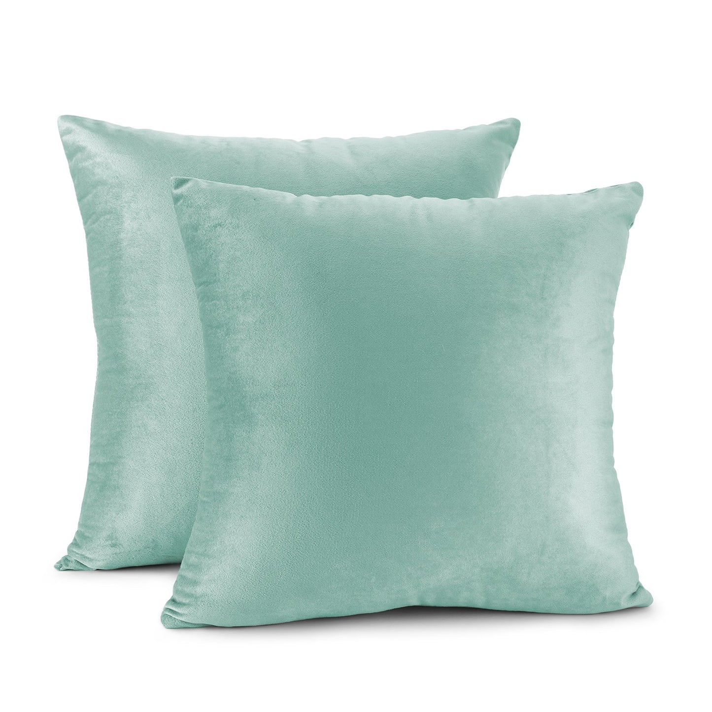 Holiday nestl Throw Pillow Covers, Cozy Velvet Decorative Outdoor Pillow Covers 16x16 & 18x18 Inches, Soft Solid Cushion Covers for Sofa, Bed and Car, Set of 2