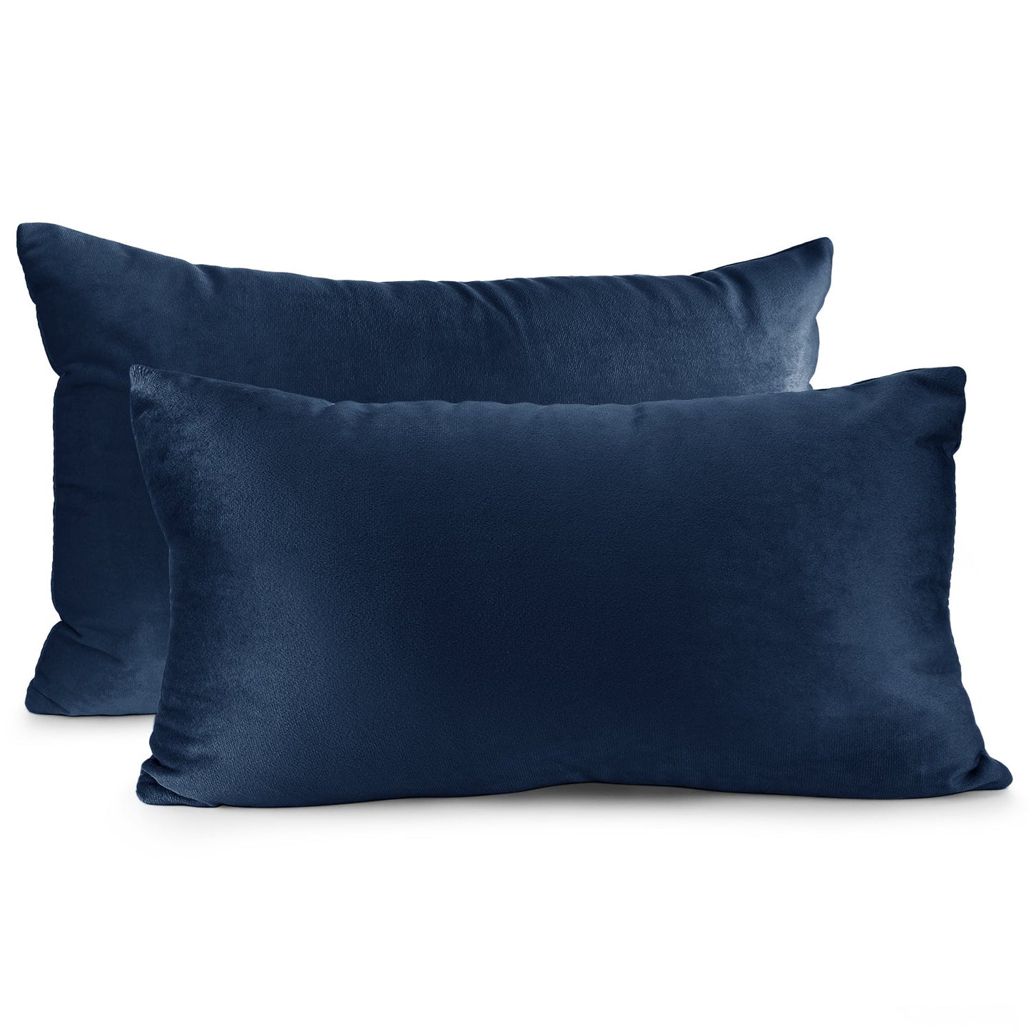 2 Pack 12 x 20 nestl Throw Pillow Covers, Cozy Velvet Decorative Outdoor Pillow