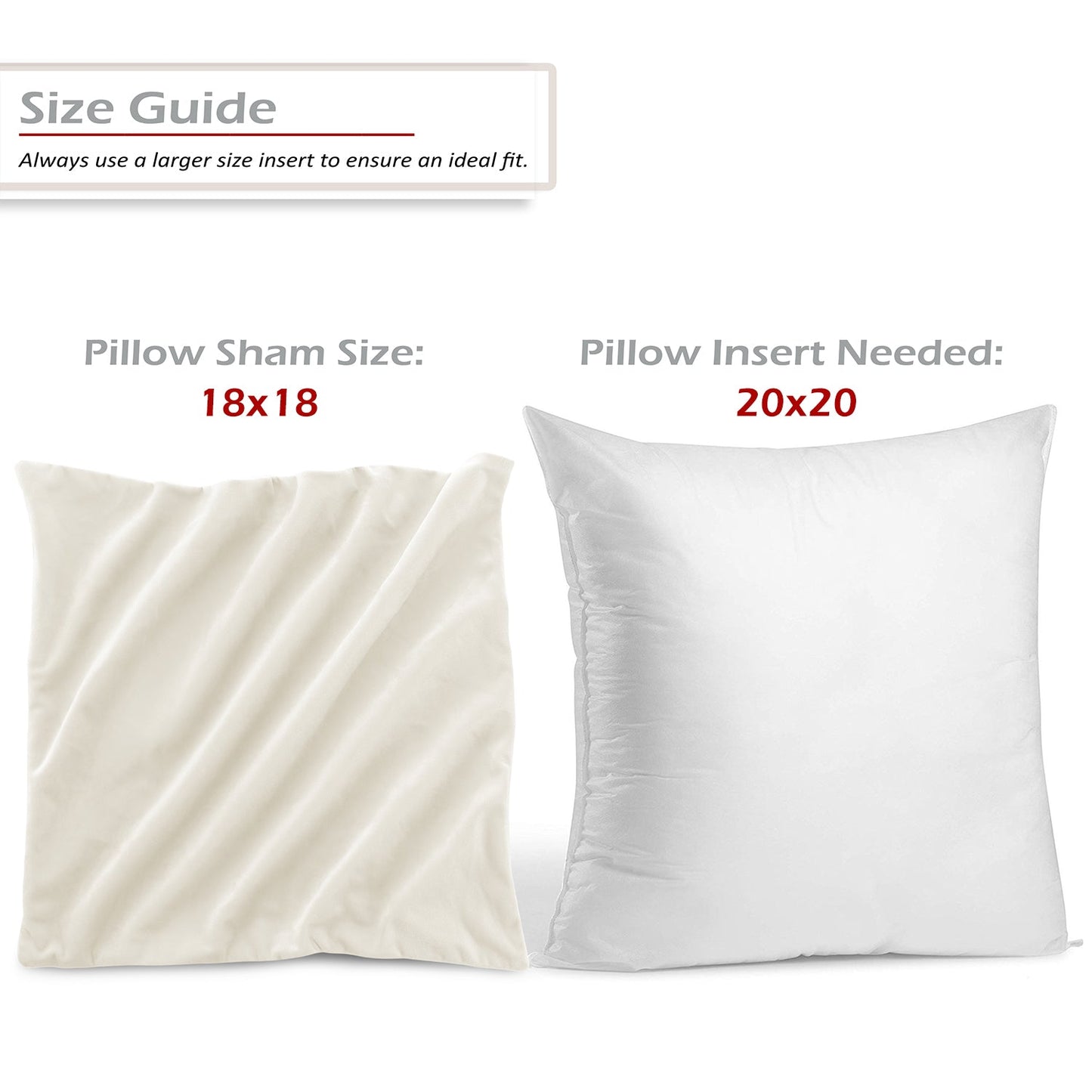 Holiday nestl Throw Pillow Covers, Cozy Velvet Decorative Outdoor Pillow Covers 16x16 & 18x18 Inches, Soft Solid Cushion Covers for Sofa, Bed and Car, Set of 2