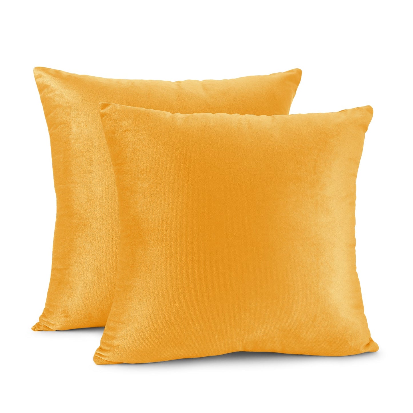 Holiday nestl Throw Pillow Covers, Cozy Velvet Decorative Outdoor Pillow Covers 16x16 & 18x18 Inches, Soft Solid Cushion Covers for Sofa, Bed and Car, Set of 2