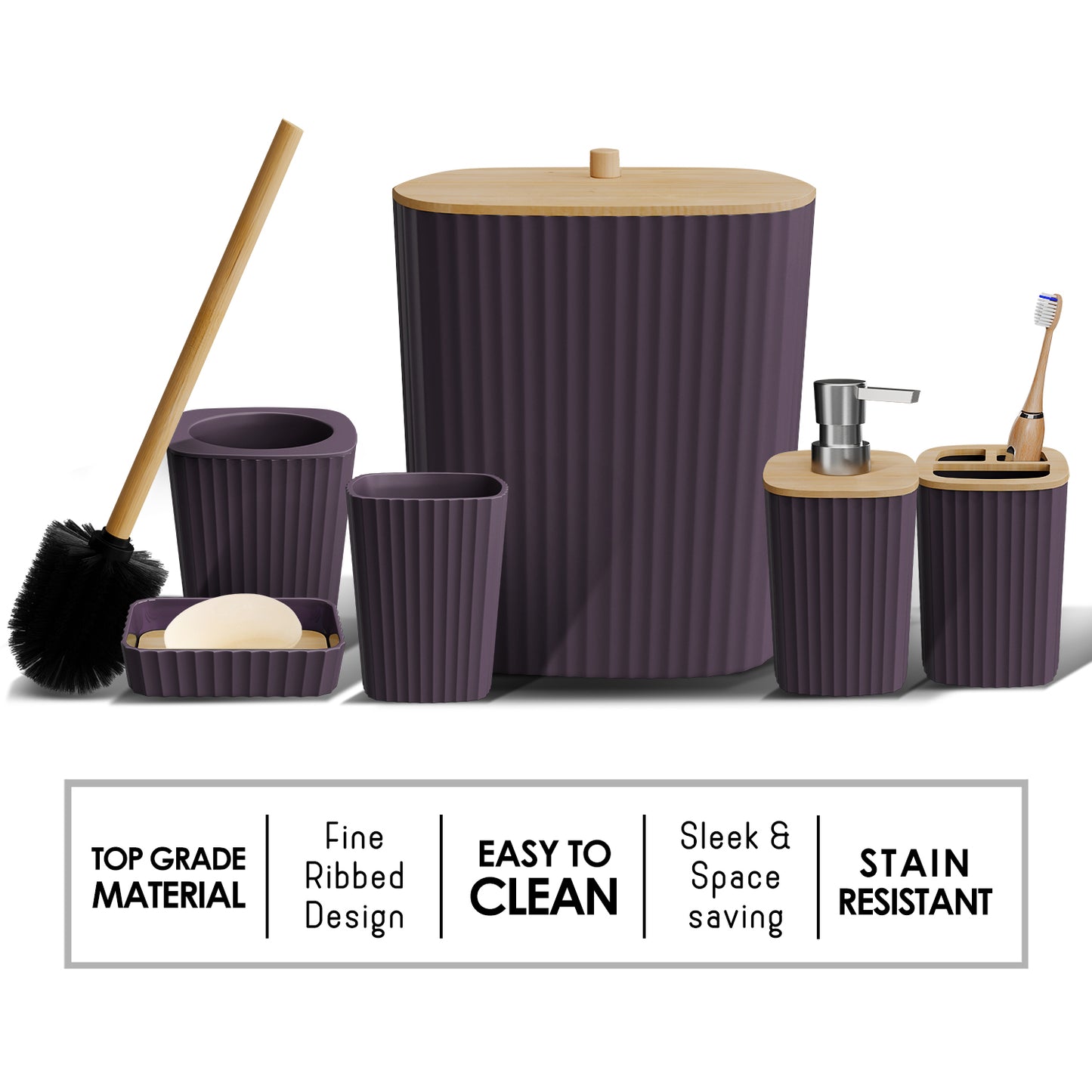 Clara Clark Bathroom Accessory Set