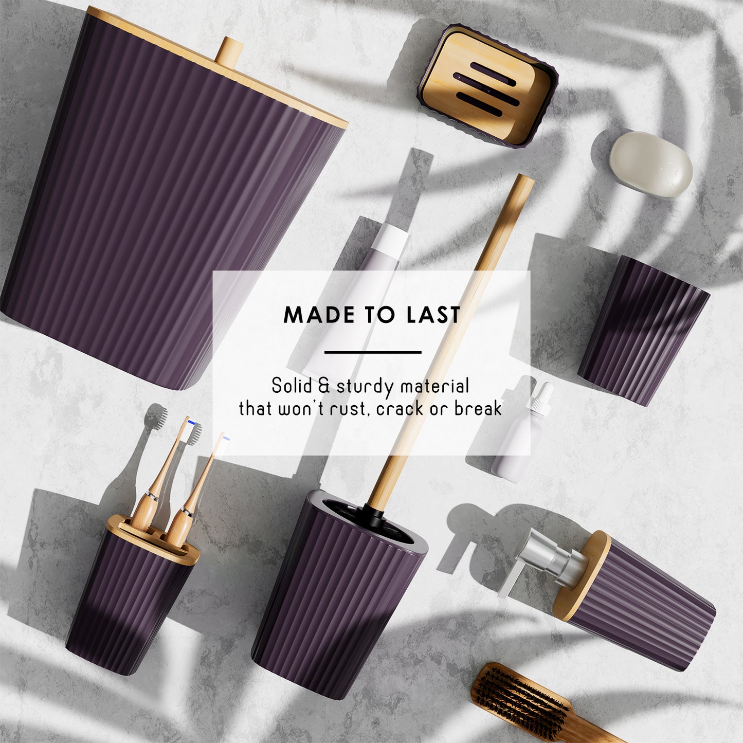Clara Clark Bathroom Accessory Set