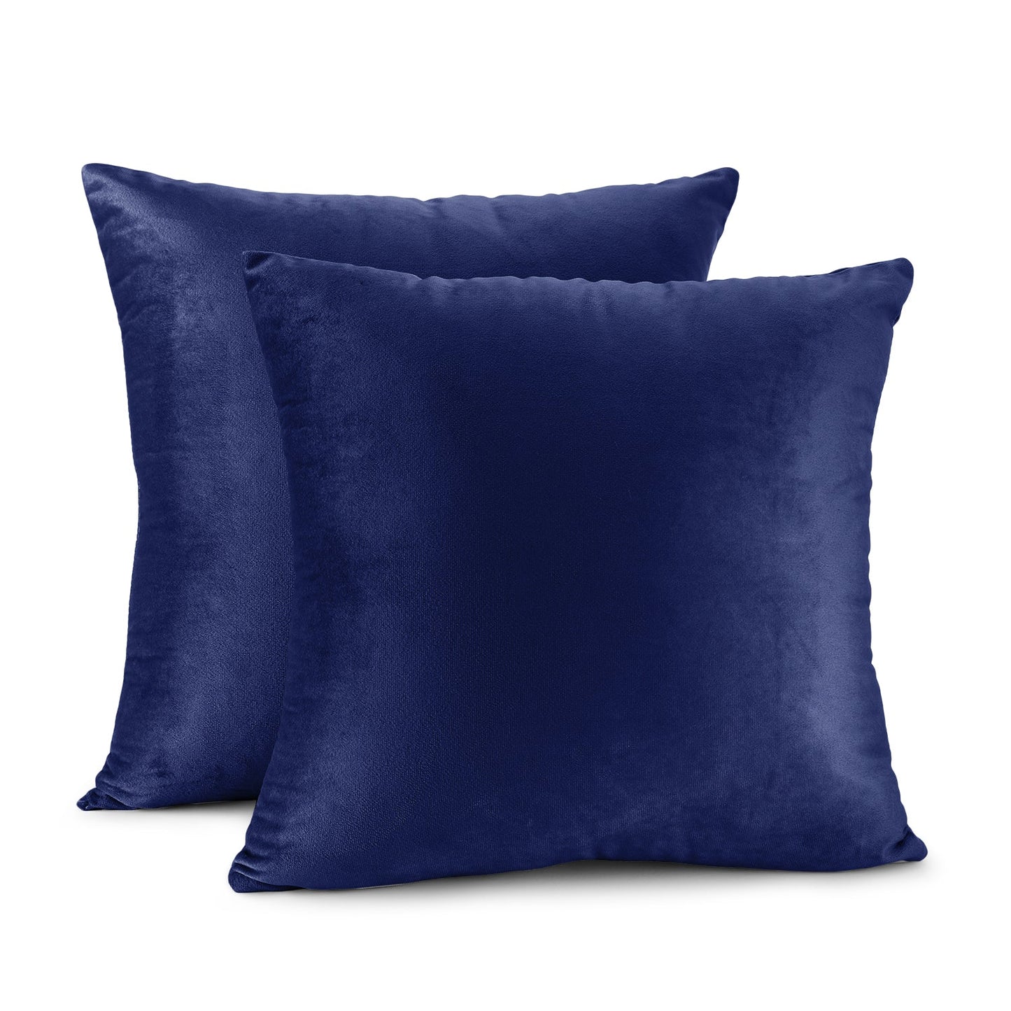 Holiday nestl Throw Pillow Covers, Cozy Velvet Decorative Outdoor Pillow Covers 16x16 & 18x18 Inches, Soft Solid Cushion Covers for Sofa, Bed and Car, Set of 2