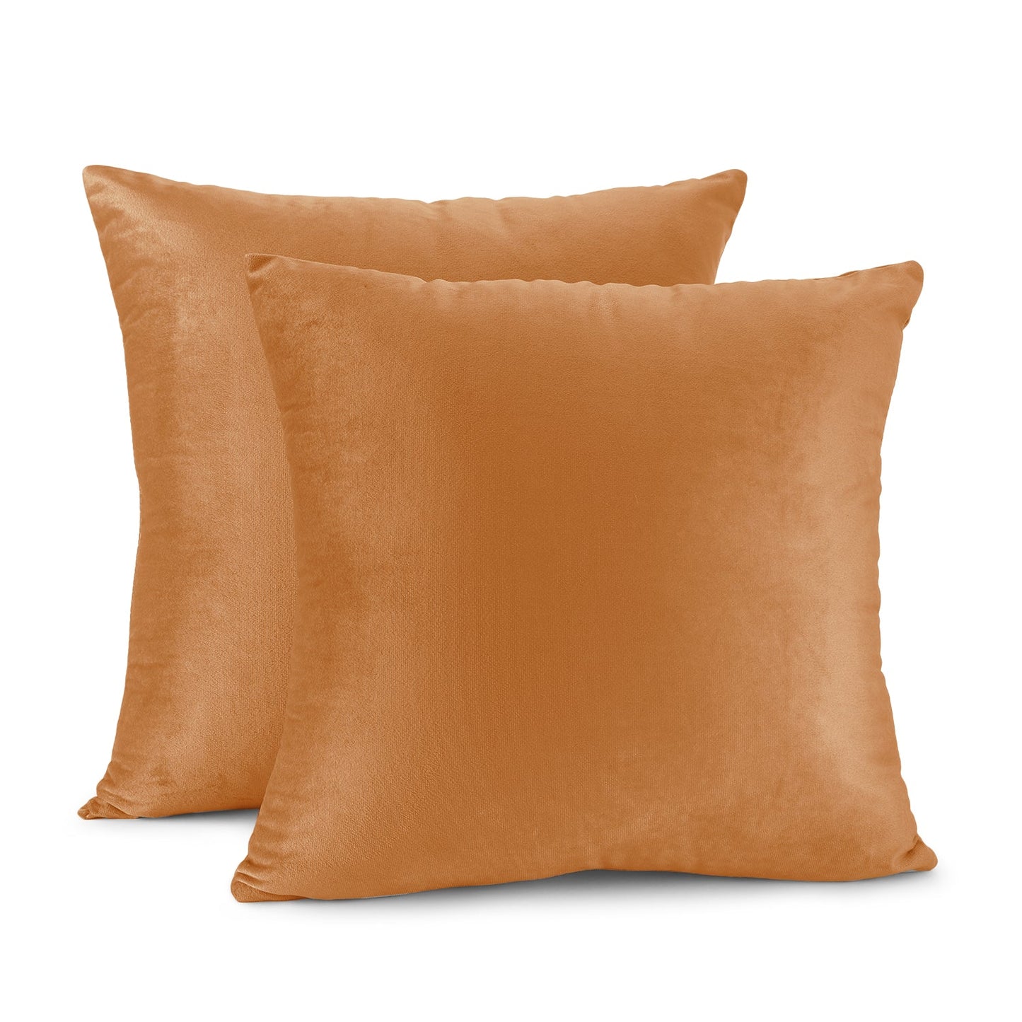 Holiday nestl Throw Pillow Covers, Cozy Velvet Decorative Outdoor Pillow Covers 16x16 & 18x18 Inches, Soft Solid Cushion Covers for Sofa, Bed and Car, Set of 2