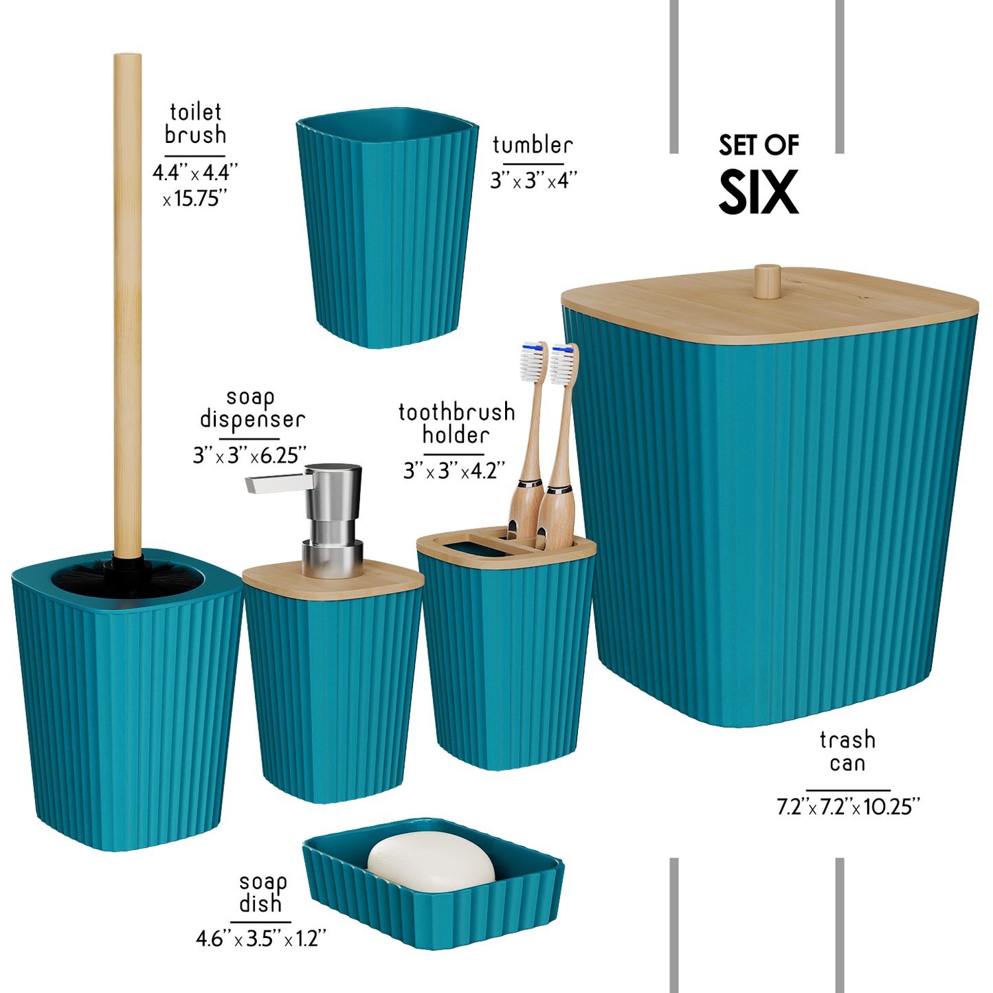 Clara Clark Bathroom Accessory Set