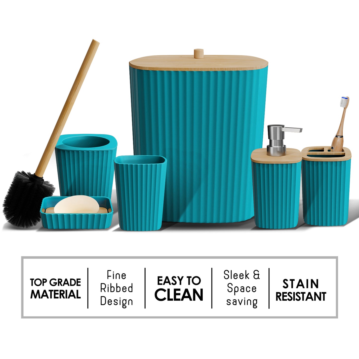 Clara Clark Bathroom Accessory Set