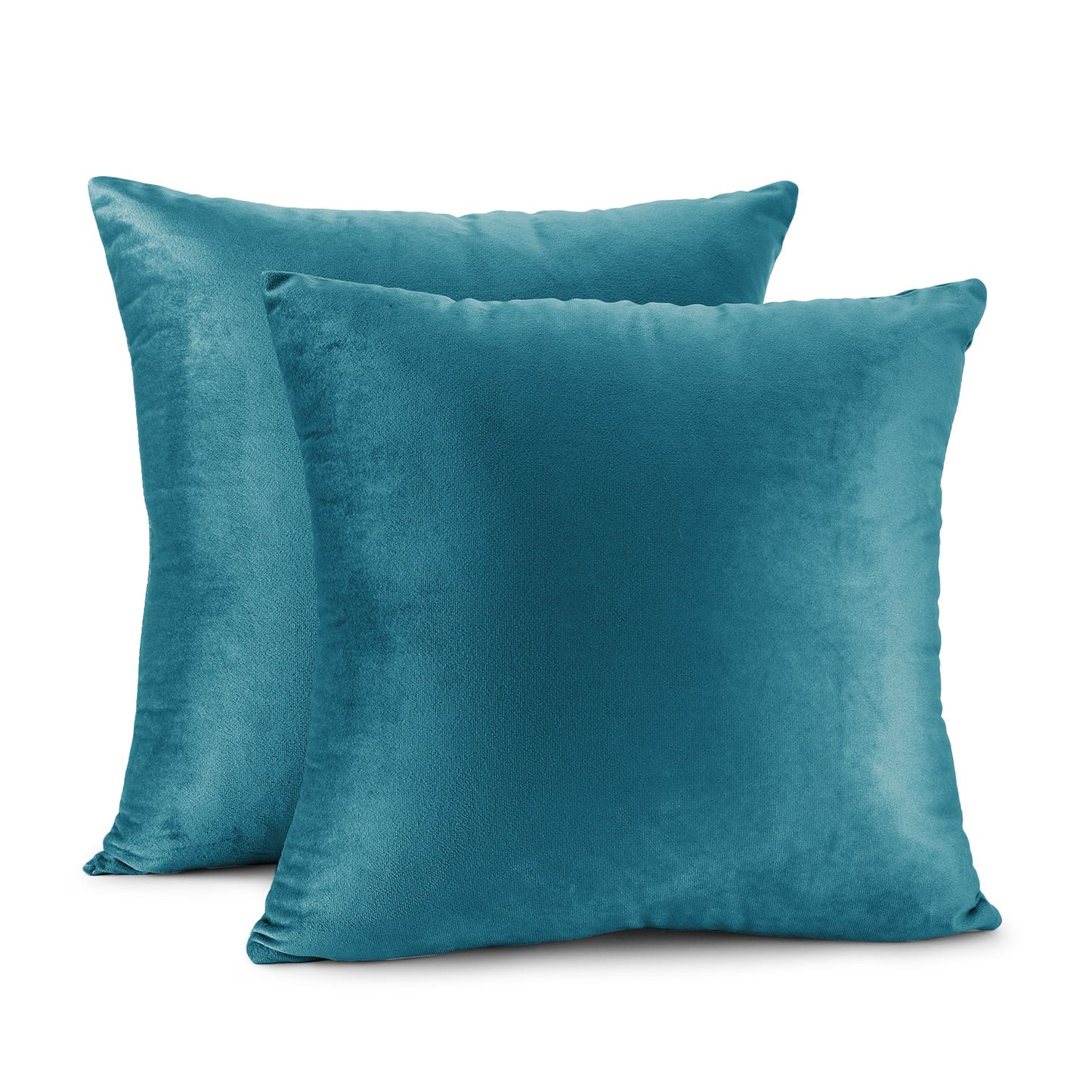 Holiday nestl Throw Pillow Covers, Cozy Velvet Decorative Outdoor Pillow Covers 16x16 & 18x18 Inches, Soft Solid Cushion Covers for Sofa, Bed and Car, Set of 2