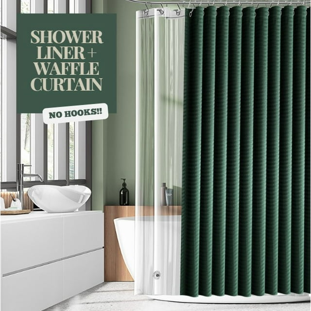 Virtu Waffle Shower Curtains