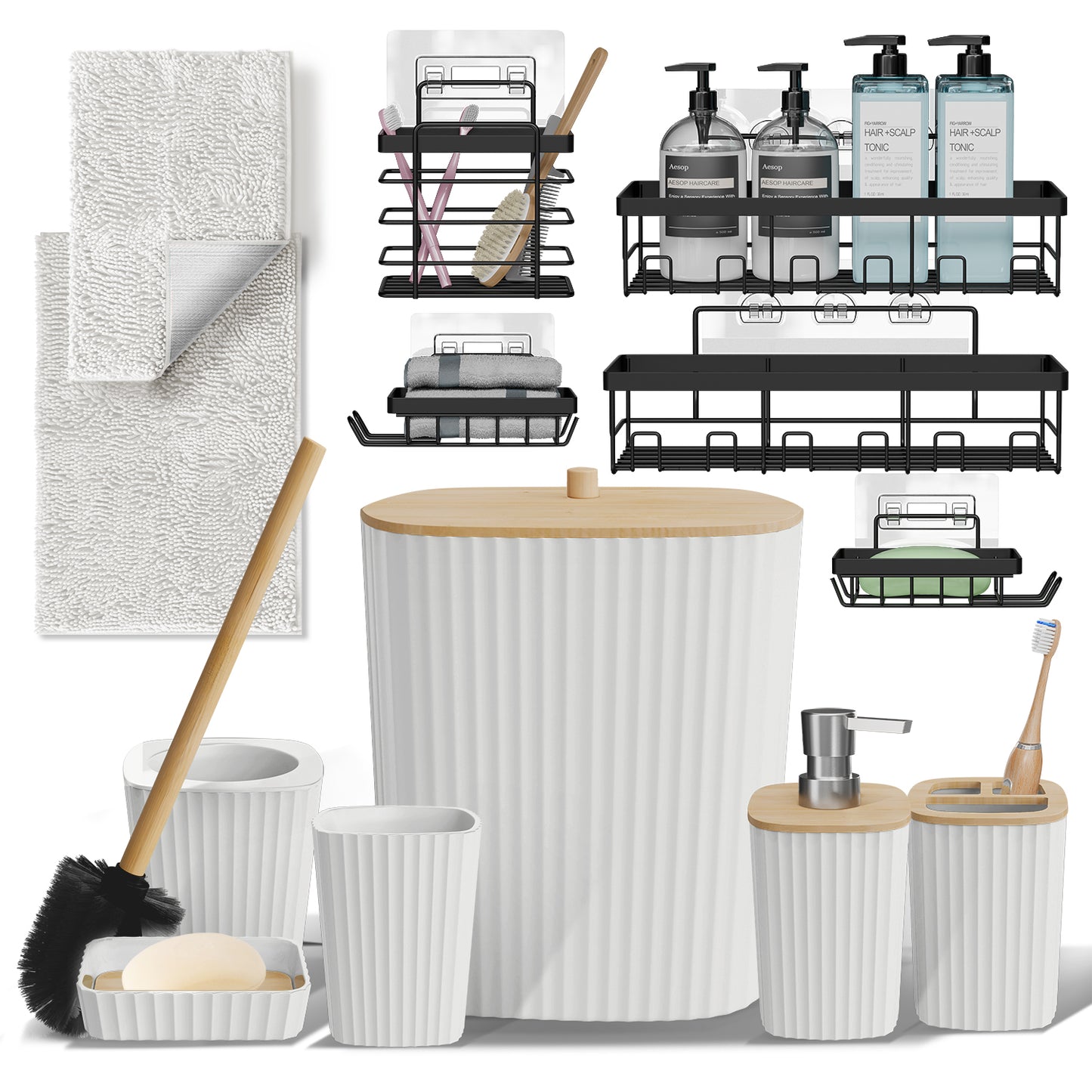 Clara Clark Bathroom Accessory Set