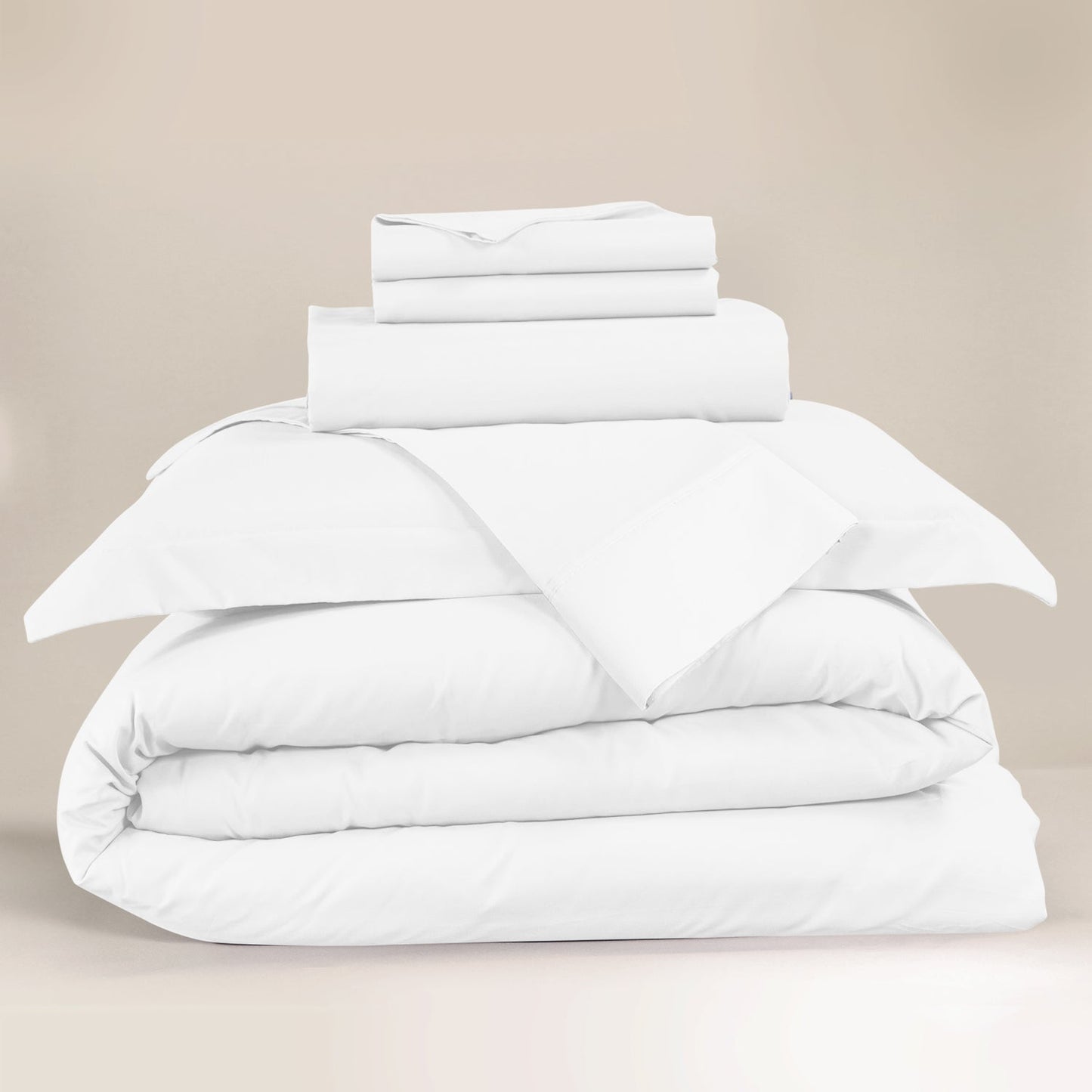 nestl Duvet Cover 6-Piece Set - 1000 Thread Count Sheets - Tri Blend Cotton Duvet Cover with Zipper, Deep Pocket Fitted Sheet, 2 Cooling Pillow Cases, 2 Pillow Shams