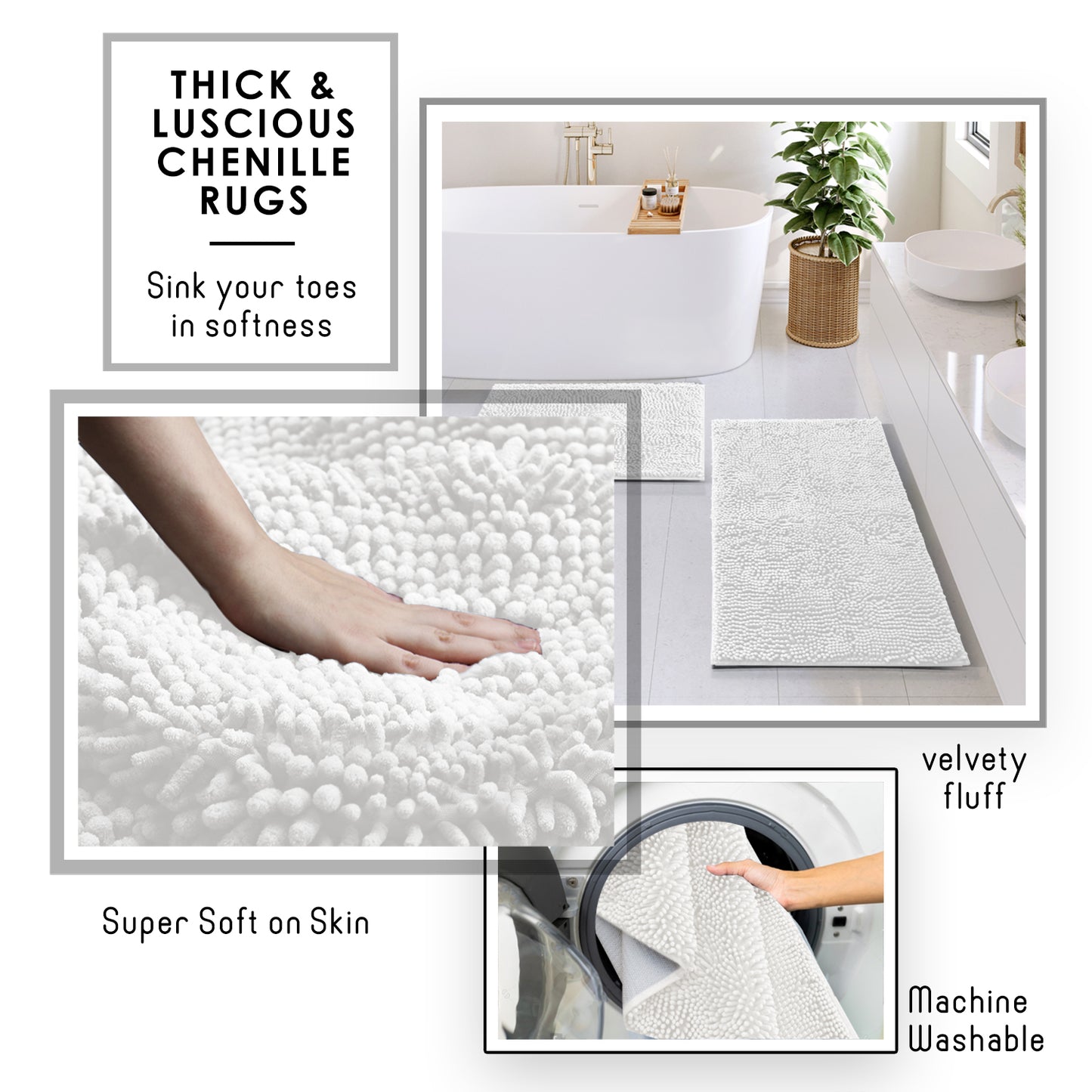 Clara Clark Bathroom Accessory Set