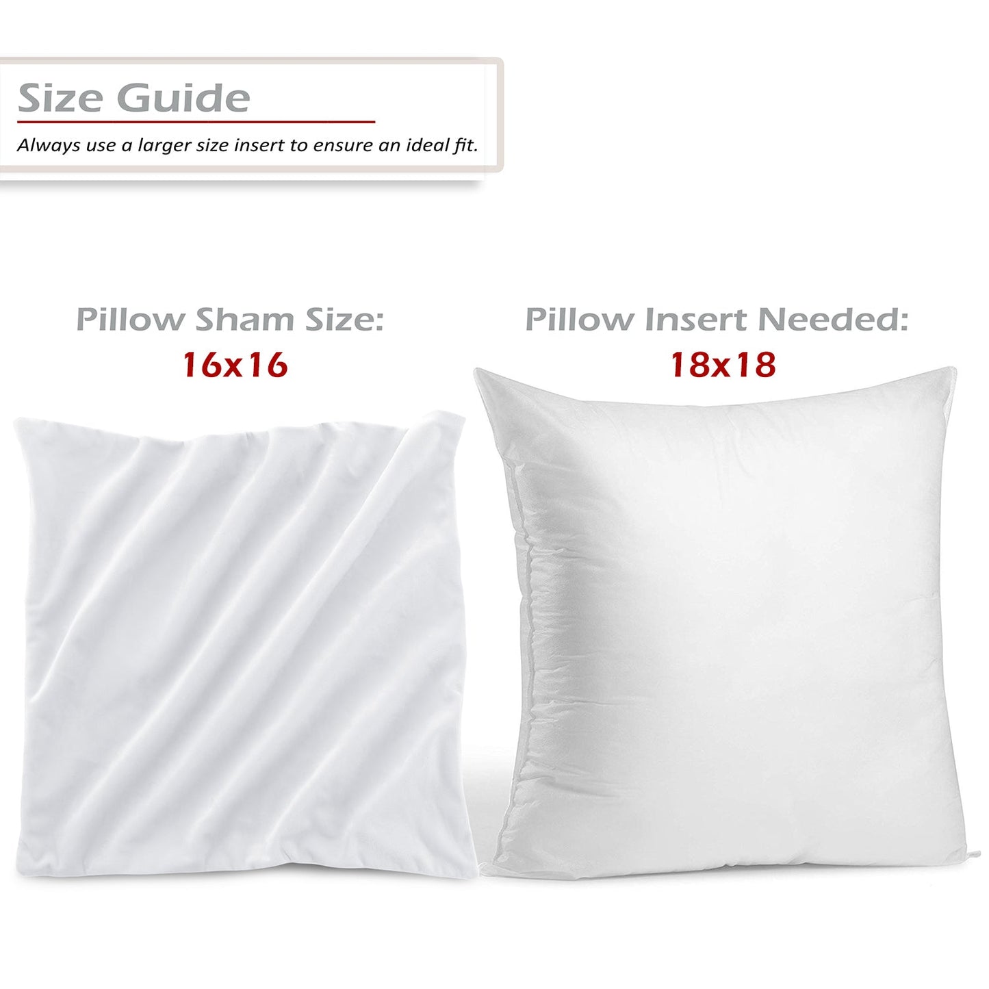 Holiday nestl Throw Pillow Covers, Cozy Velvet Decorative Outdoor Pillow Covers 16x16 & 18x18 Inches, Soft Solid Cushion Covers for Sofa, Bed and Car, Set of 2