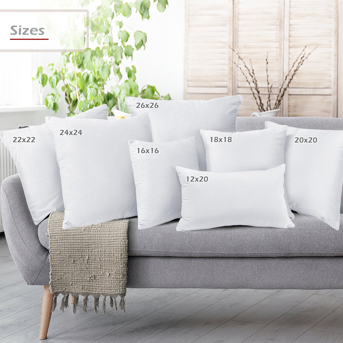 Holiday nestl Throw Pillow Covers, Cozy Velvet Decorative Outdoor Pillow Covers 16x16 & 18x18 Inches, Soft Solid Cushion Covers for Sofa, Bed and Car, Set of 2