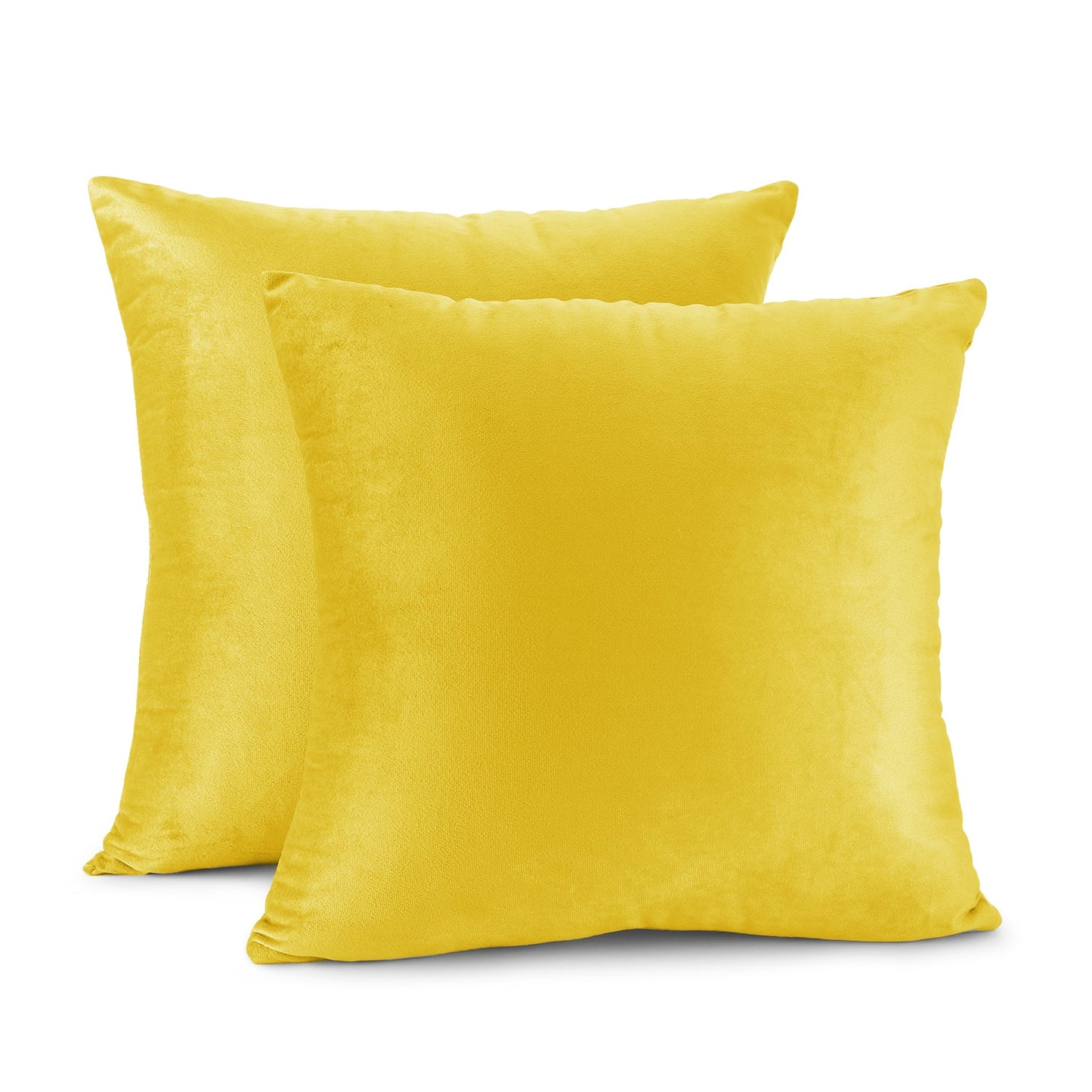 Holiday nestl Throw Pillow Covers, Cozy Velvet Decorative Outdoor Pillow Covers 16x16 & 18x18 Inches, Soft Solid Cushion Covers for Sofa, Bed and Car, Set of 2