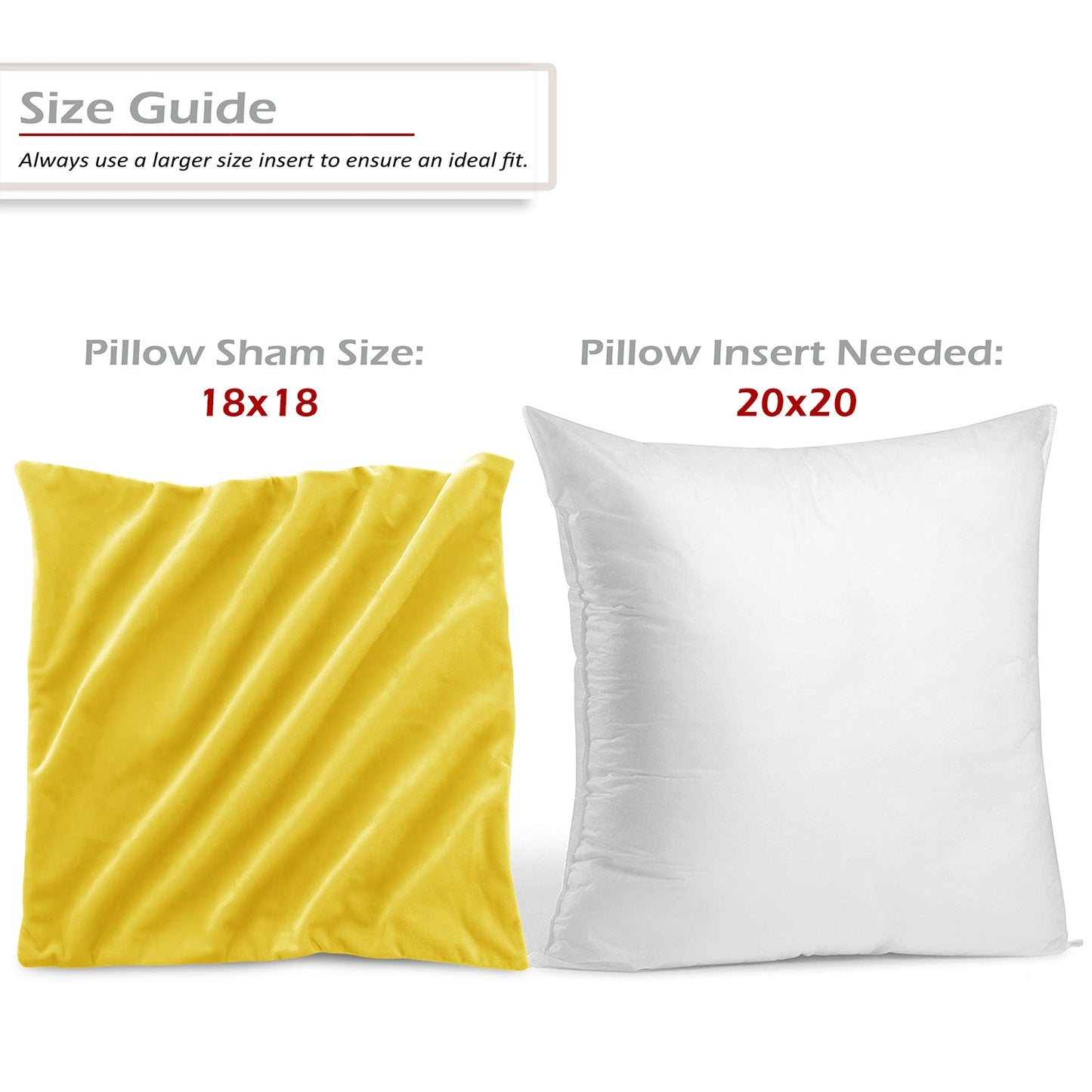 Holiday nestl Throw Pillow Covers, Cozy Velvet Decorative Outdoor Pillow Covers 16x16 & 18x18 Inches, Soft Solid Cushion Covers for Sofa, Bed and Car, Set of 2