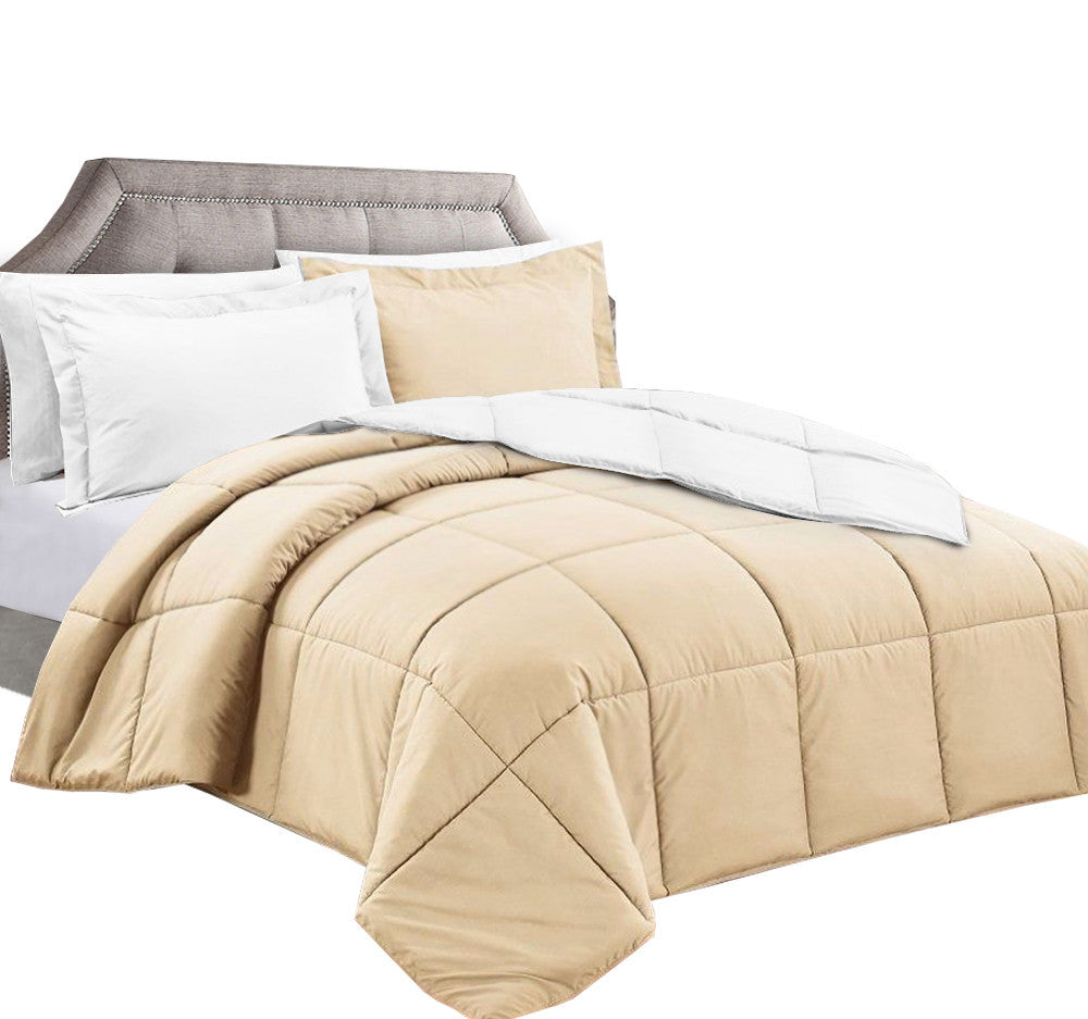 Clara™️ Clara Clark Alternative Goose Down Reversible Comforter With 2 Pillow Shams