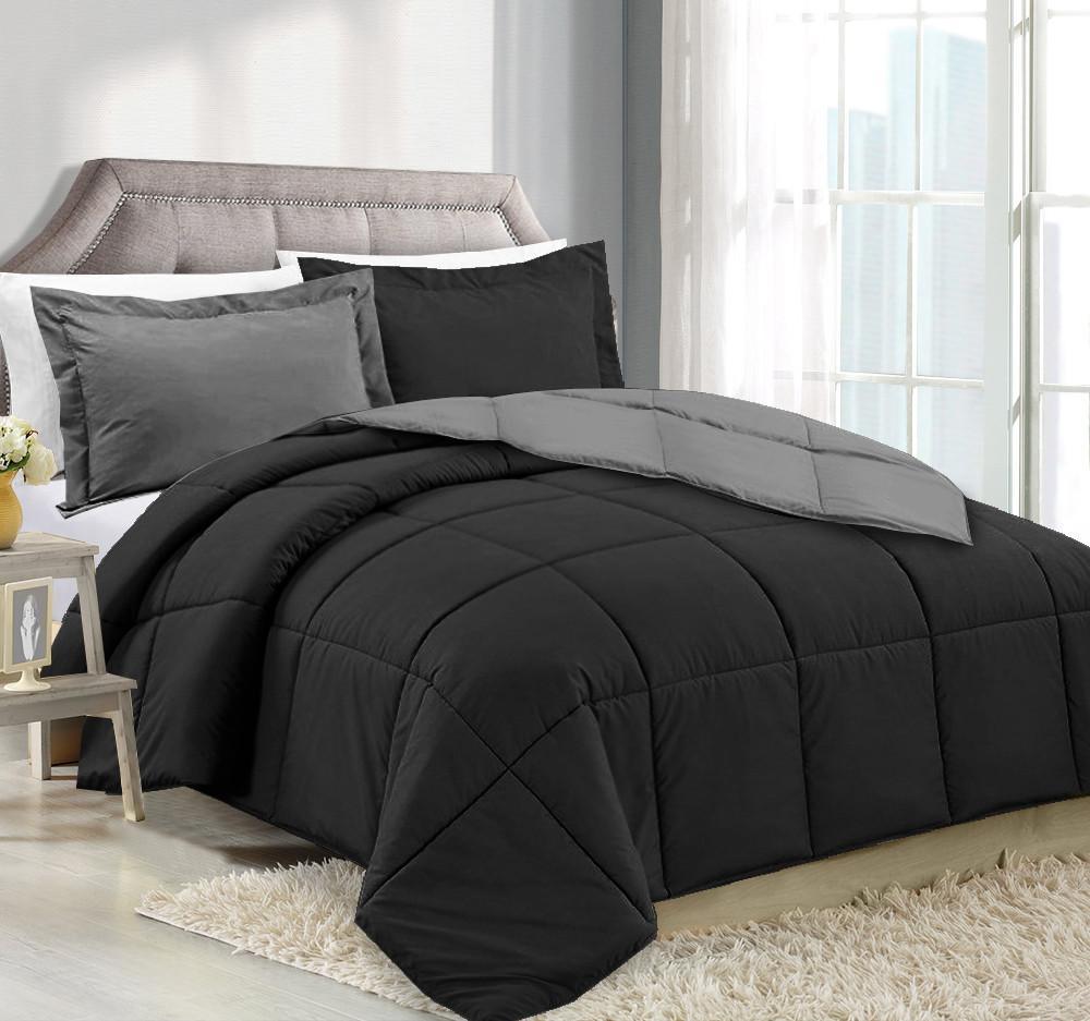 Clara™️ Clara Clark Alternative Goose Down Reversible Comforter With 2 Pillow Shams