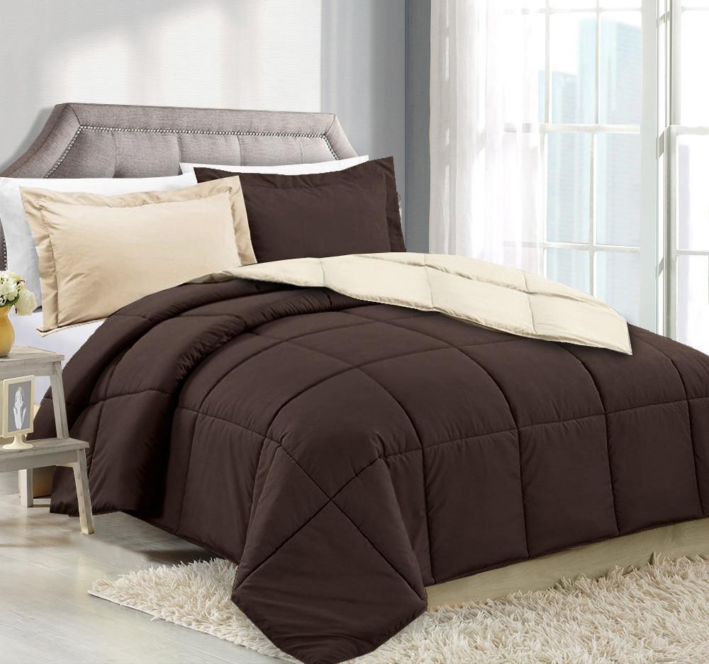 Clara™️ Clara Clark Alternative Goose Down Reversible Comforter With 2 Pillow Shams
