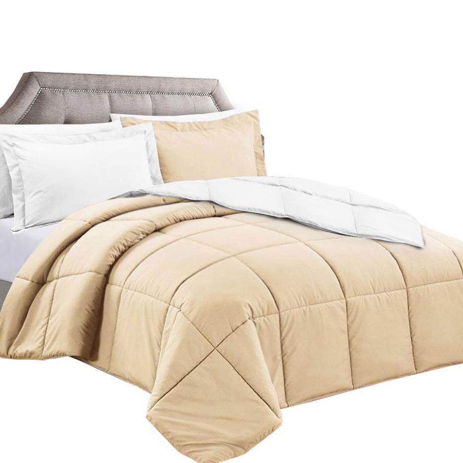 Clara™️ Clara Clark Alternative Goose Down Reversible Comforter With 2 Pillow Shams