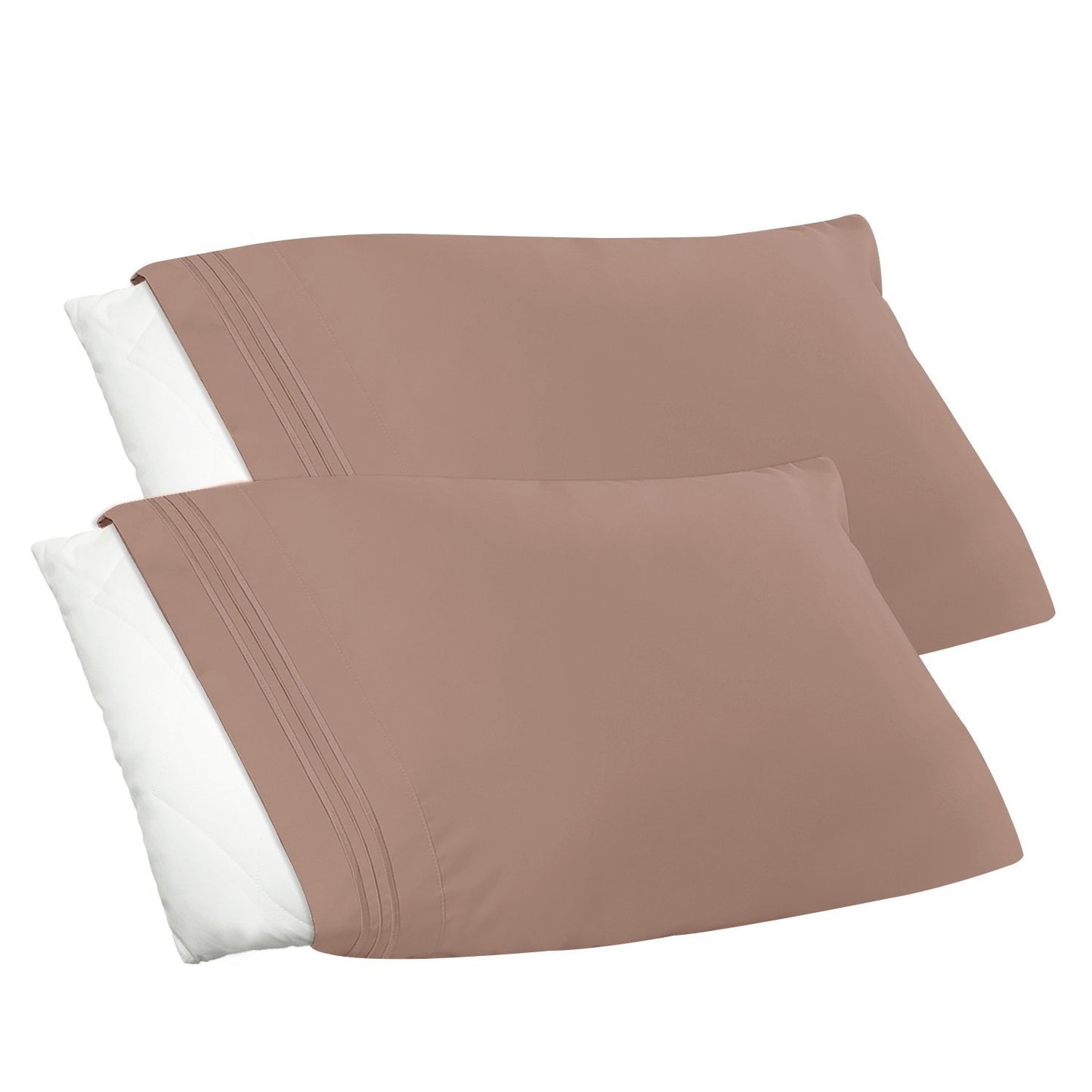 Nestl Bedding Soft Pillow Case Set of 2 - Double Brushed Microfiber Hypoallergenic Pillow Covers - 1800 Series Premium Bed Pillow Cases