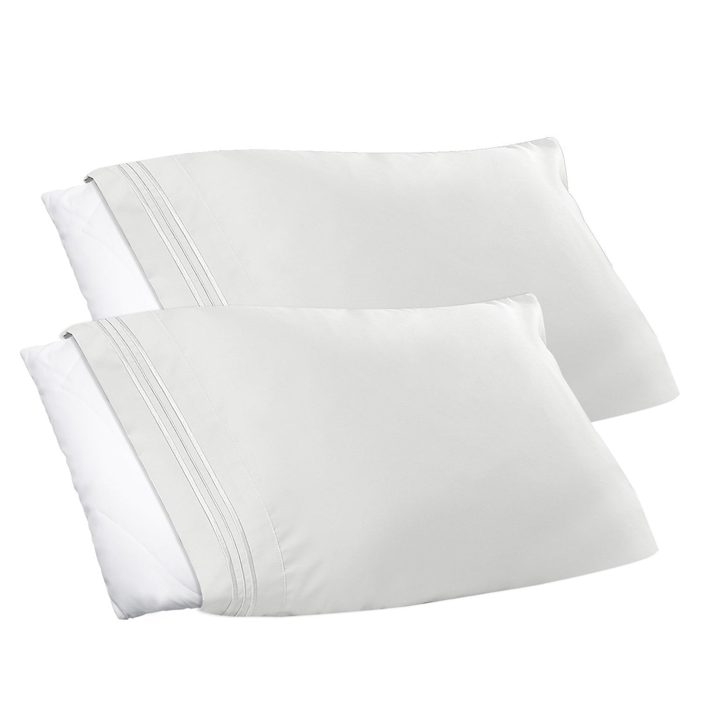 Nestl Soft Pillow Case Set of 2 - Double Brushed Microfiber Hypoallergenic Pillow Covers - 1800 Series Premium Bed Pillow Cases