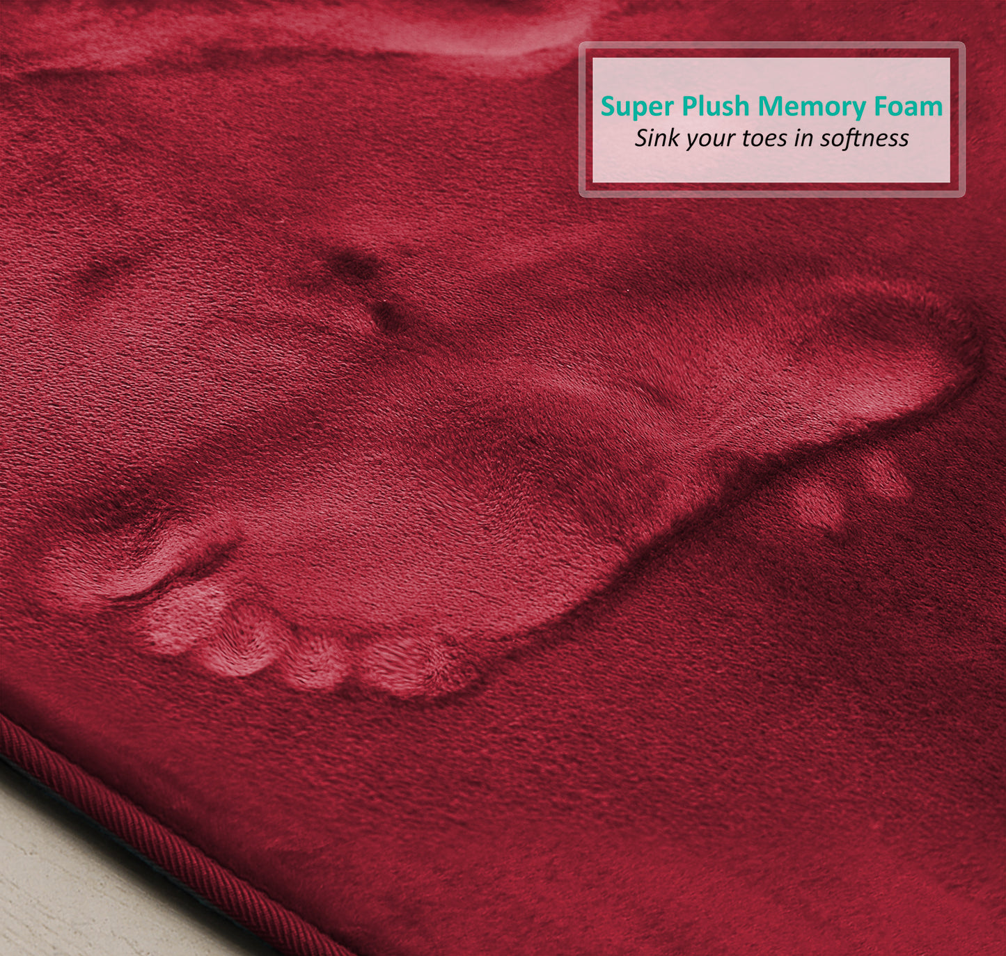 Clara Clark Memory Foam Bath Mat - 3 Pack