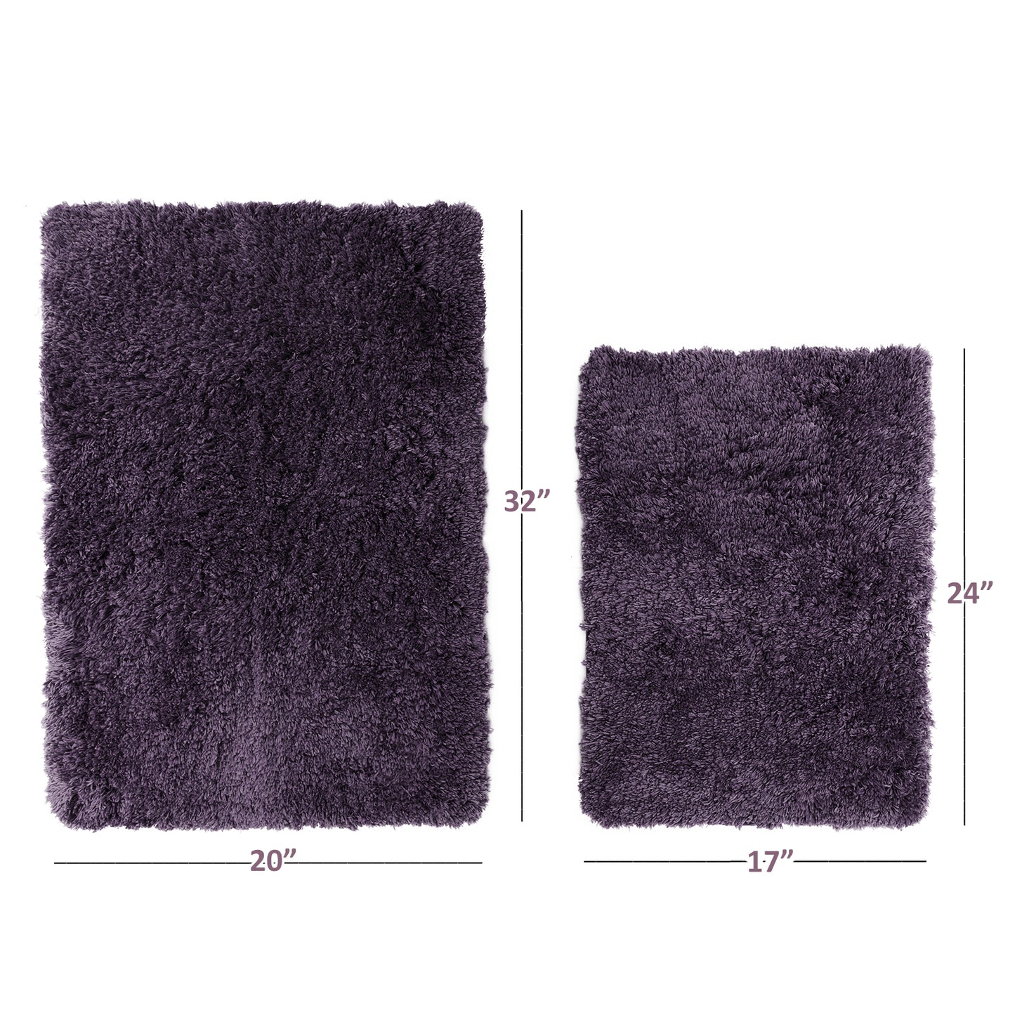 Clara Clark Non Slip Shaggy Bath Rugs - Small Medium, and Large Bath Rugs, Bath Mats In Various Colors and Sizes!