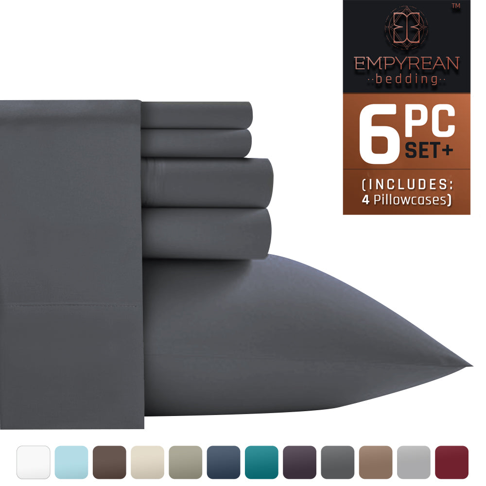Empyrean Premium Deep Pocket 6-Piece Bed Sheet Set